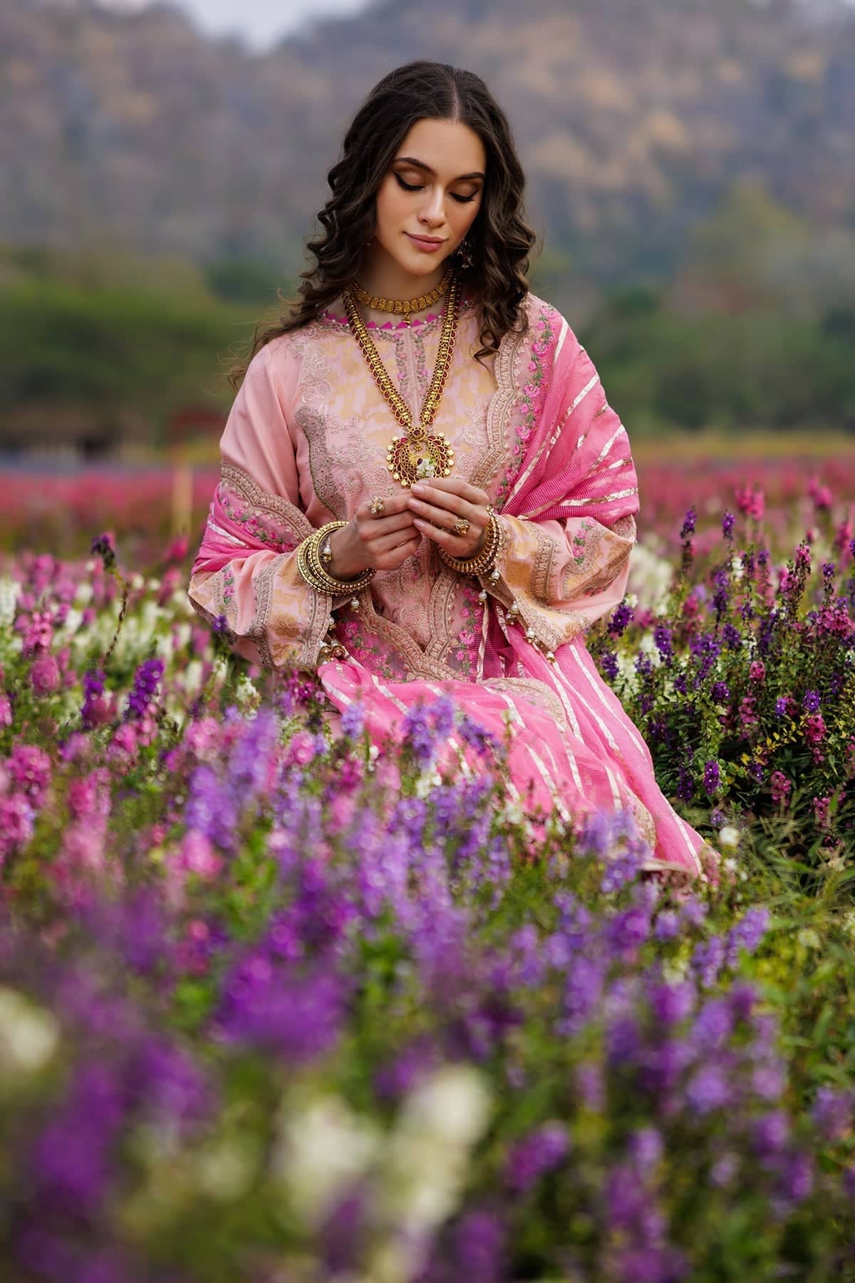 Restocked/Charizma Festive Eid Collection/T Pink /CZ5-0 1