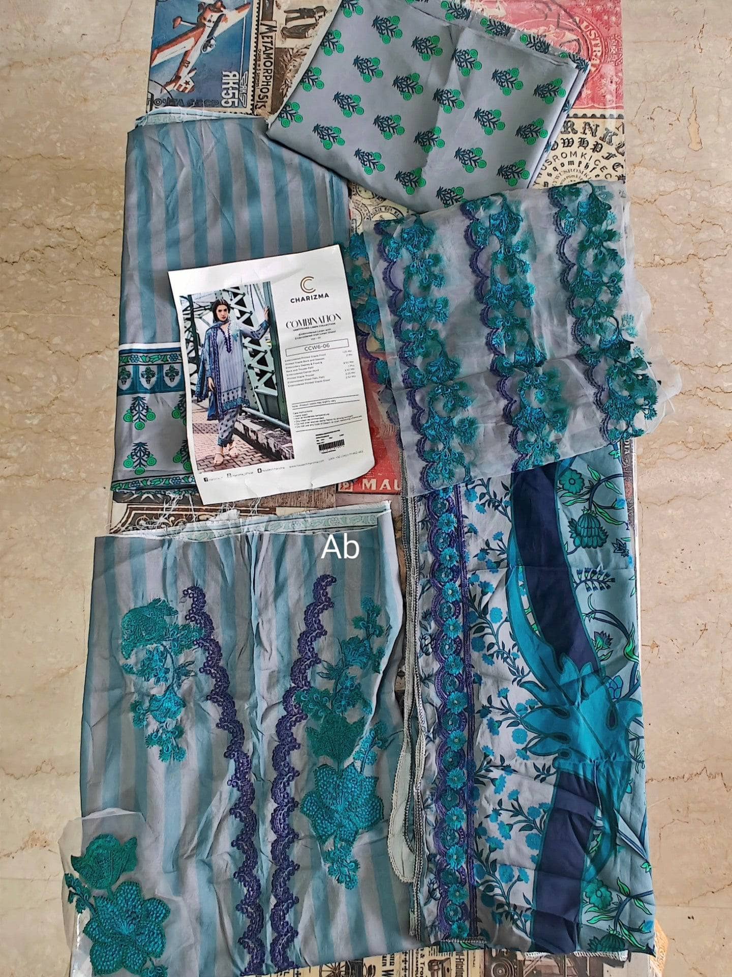 Open Pic/Charizma Combination Linen/Irish Linen Shawl