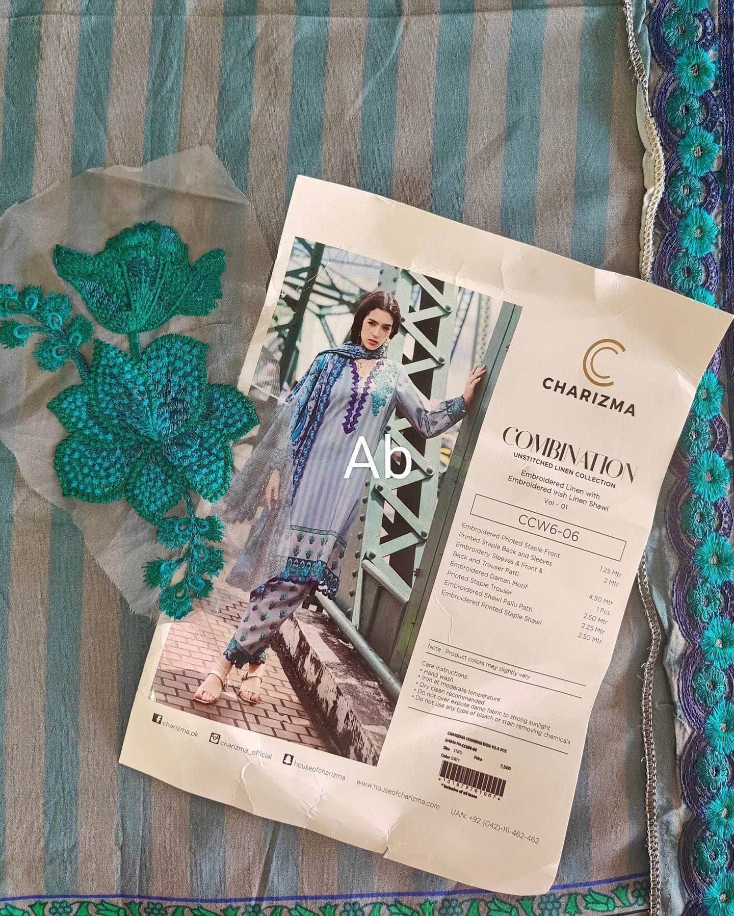 Open Pic/Charizma Combination Linen/Irish Linen Shawl