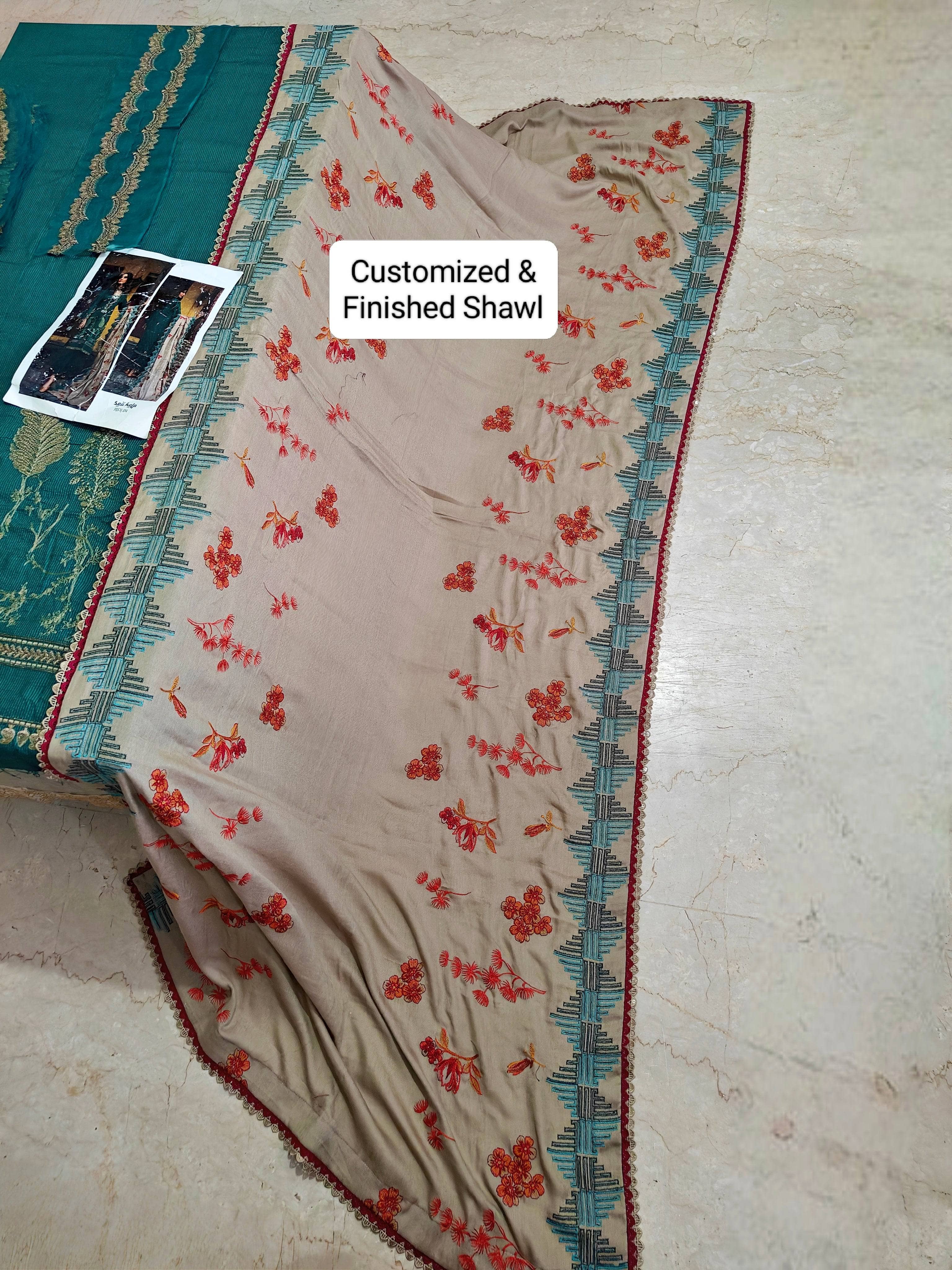 Semi Stitched/Charizma Masakali Signature/Massori/Embroideried Shawl/MSK 04