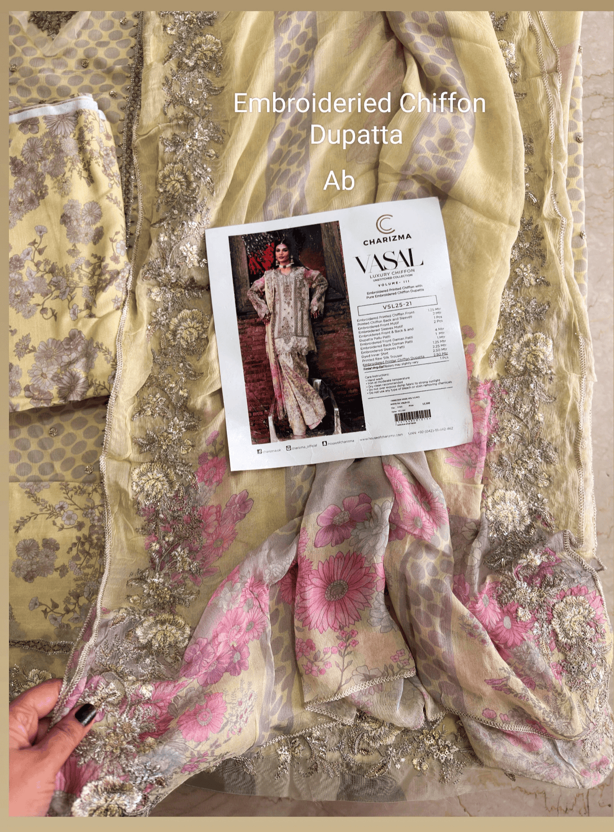 Open Pic/Sale‼️Charizma Vasal Chiffon/Vol 5/VSL25-21