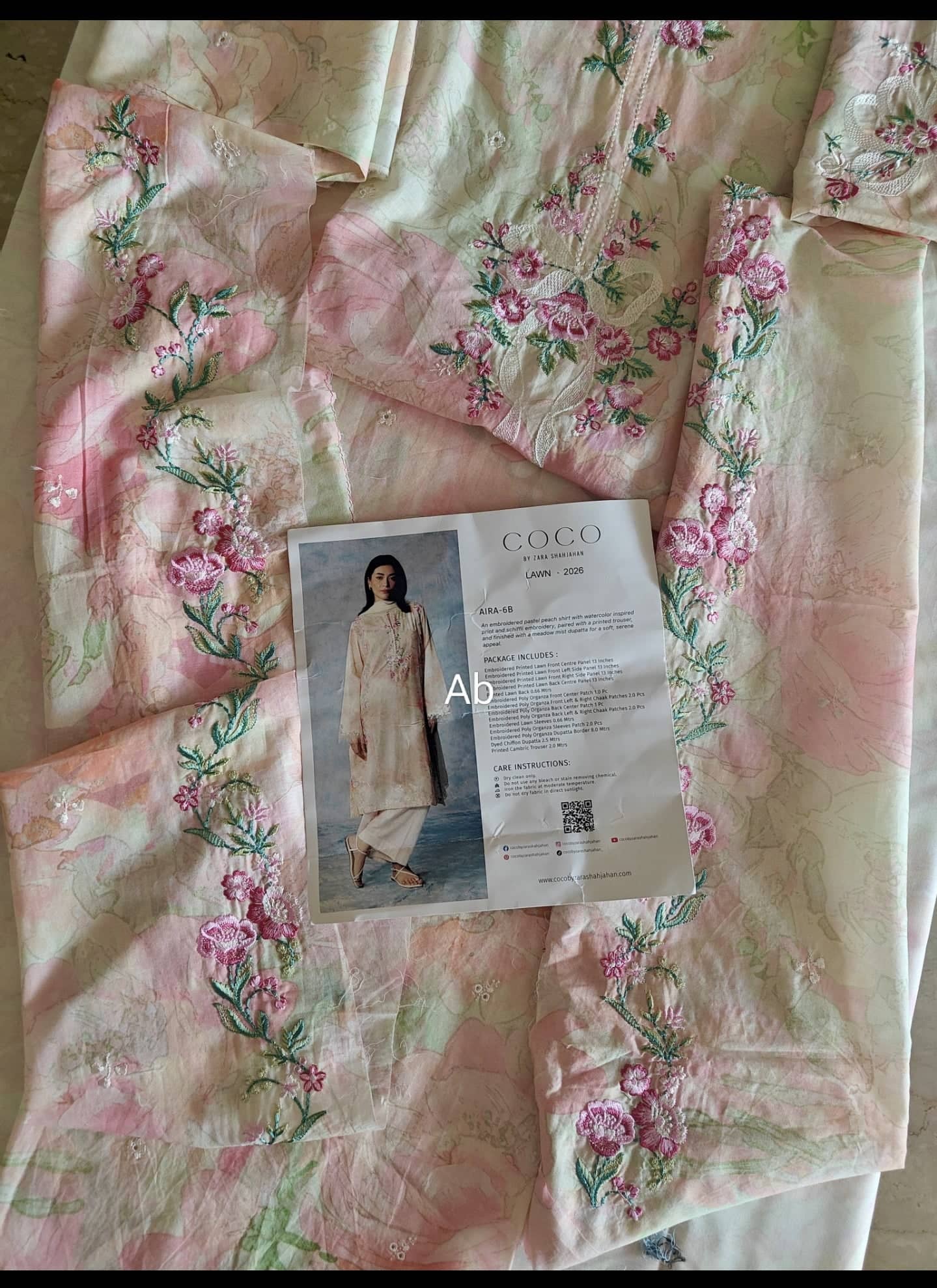 Open Pic/Zara Shahjahan Coco Lawn 26/Aira-6B