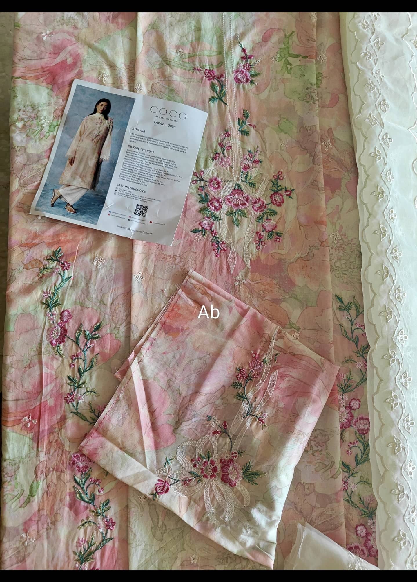 Open Pic/Zara Shahjahan Coco Lawn 26/Aira-6B