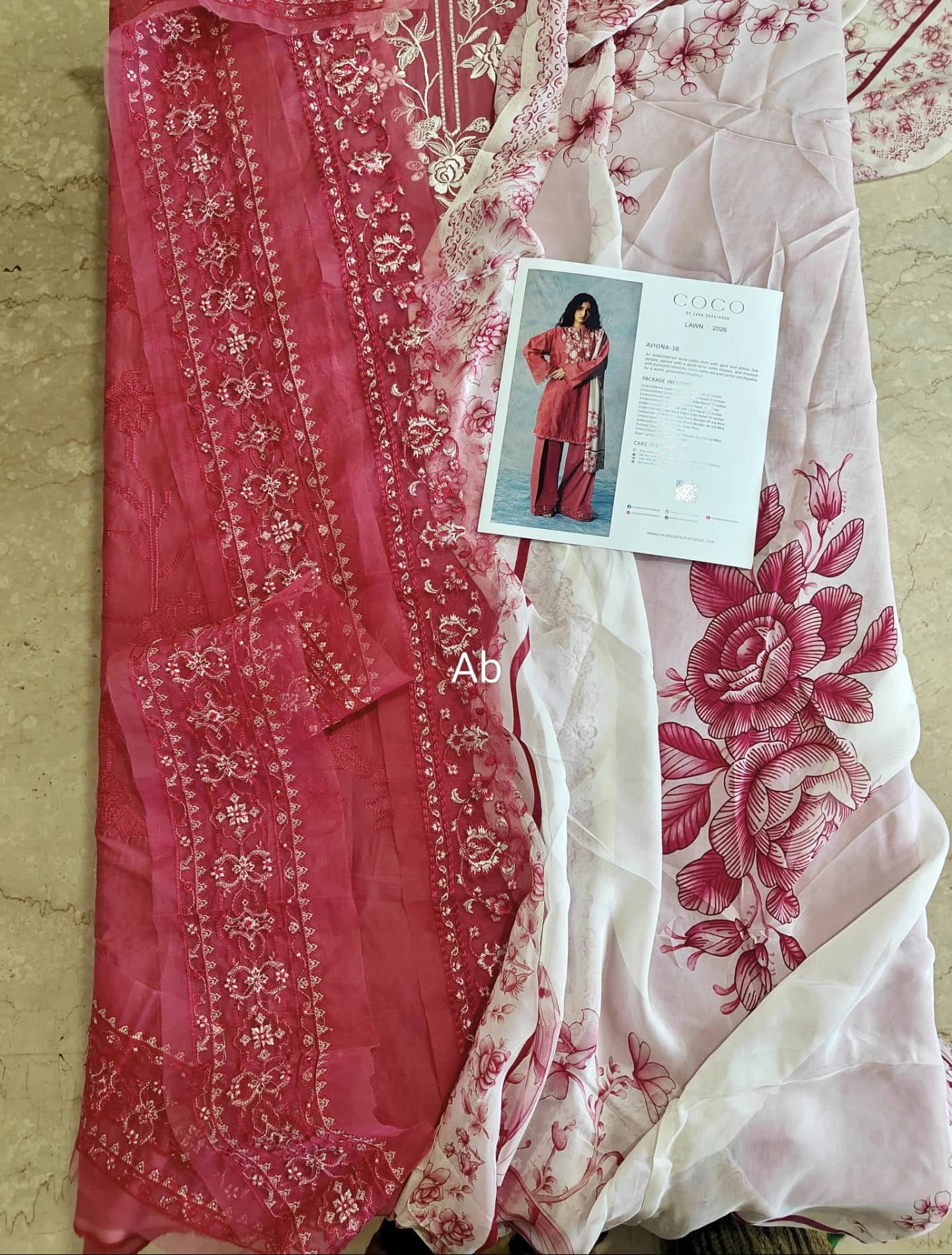 Open Pic//Zara Shahjahan Coco Lawn 26/Aviona-3B