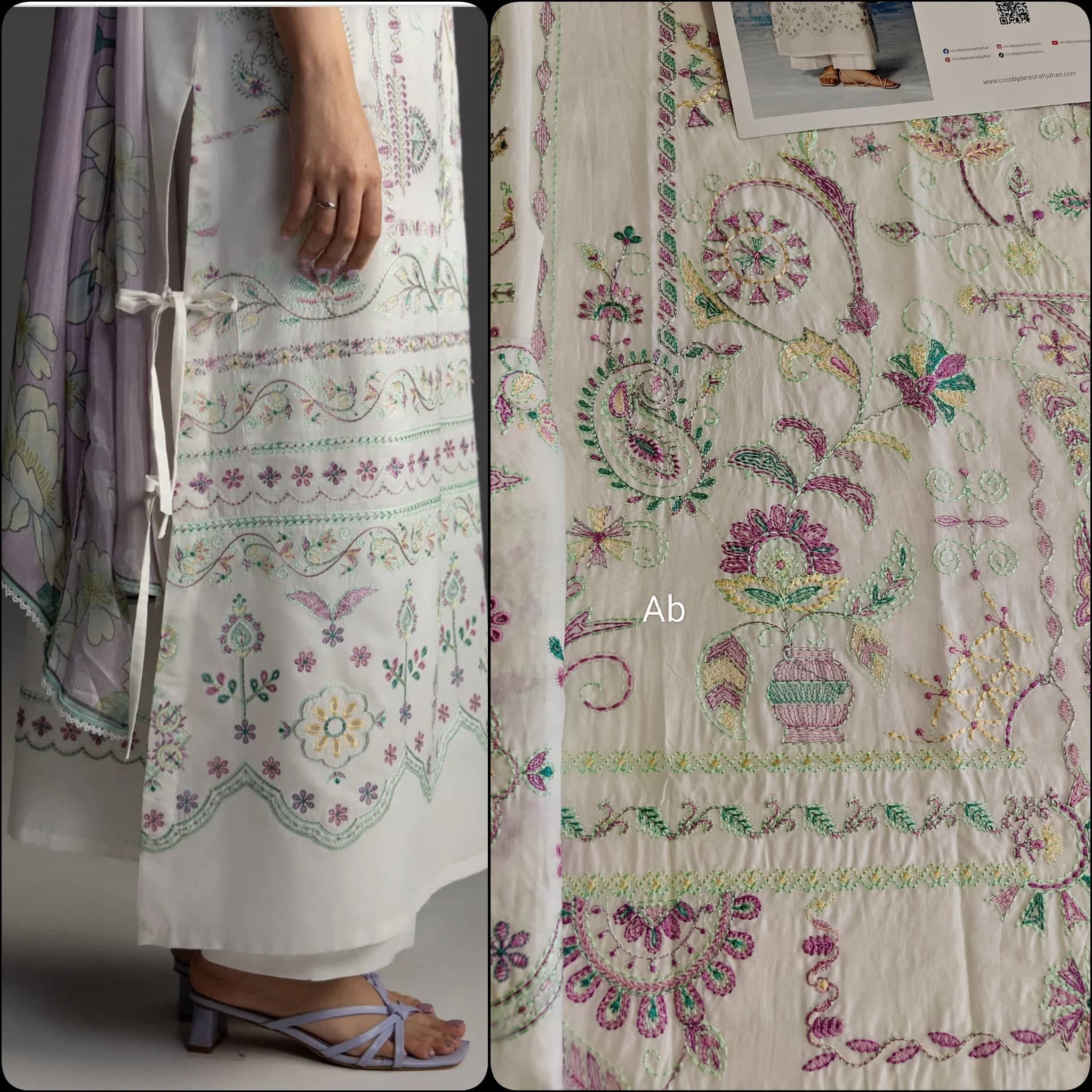 Open Pic/Zara Shahjahan Coco Lawn 26/Veya-7A/Silk Dupatta