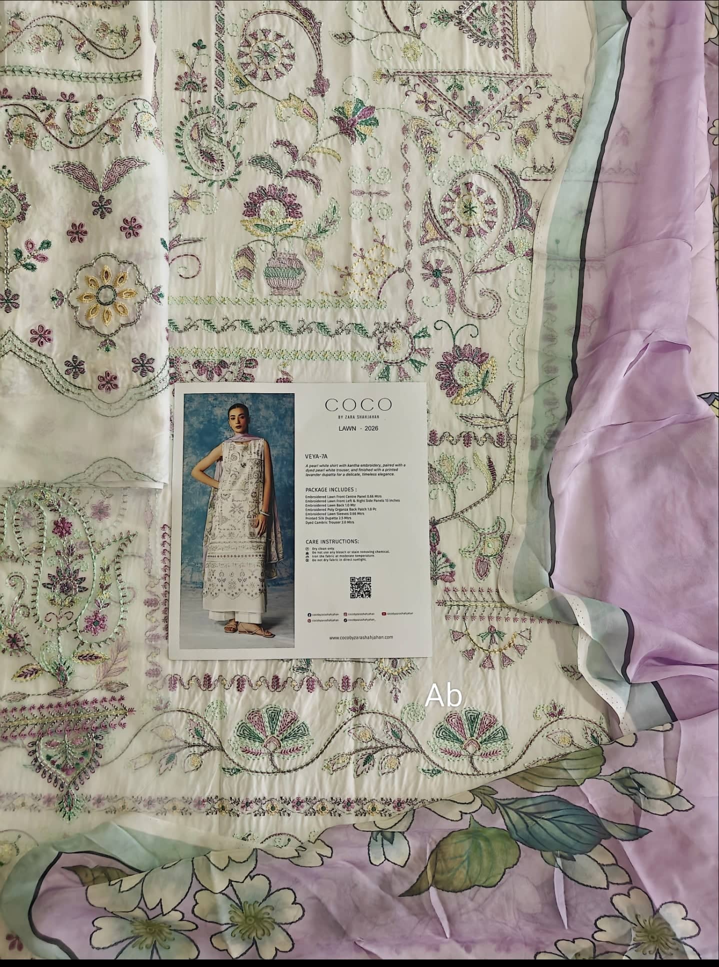 Open Pic/Zara Shahjahan Coco Lawn 26/Veya-7A/Silk Dupatta