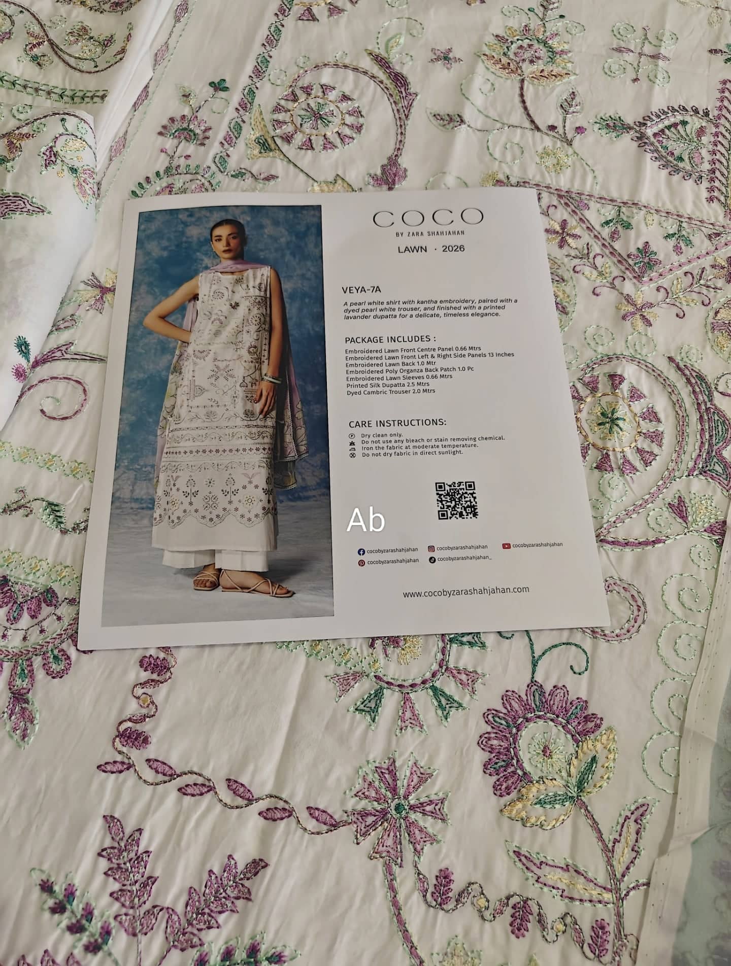 Open Pic/Zara Shahjahan Coco Lawn 26/Veya-7A/Silk Dupatta