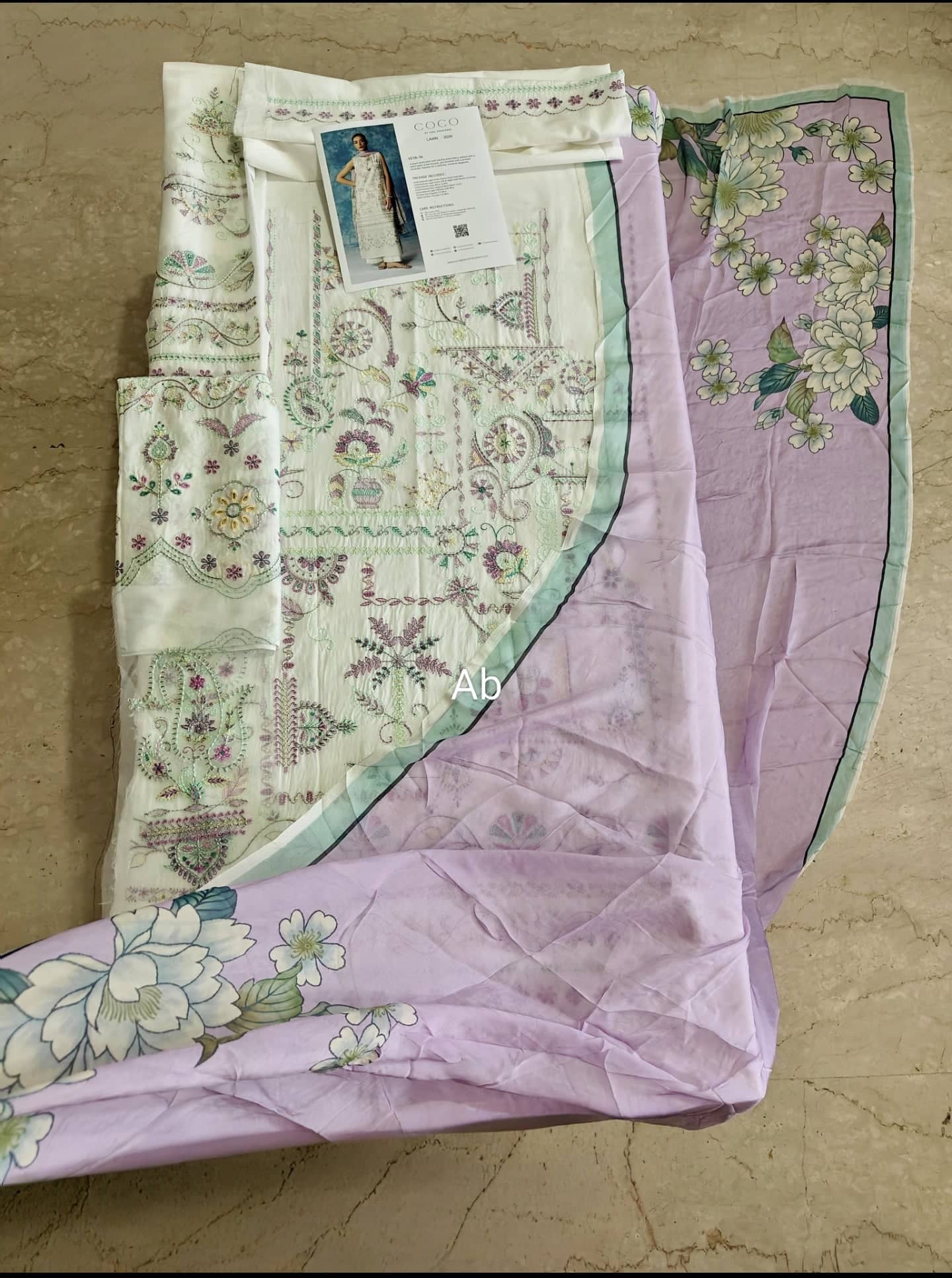 Open Pic/Zara Shahjahan Coco Lawn 26/Veya-7A/Silk Dupatta