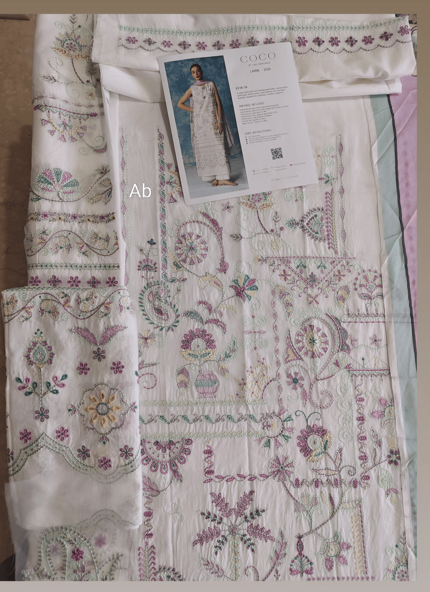 Open Pic/Zara Shahjahan Coco Lawn 26/Veya-7A/Silk Dupatta