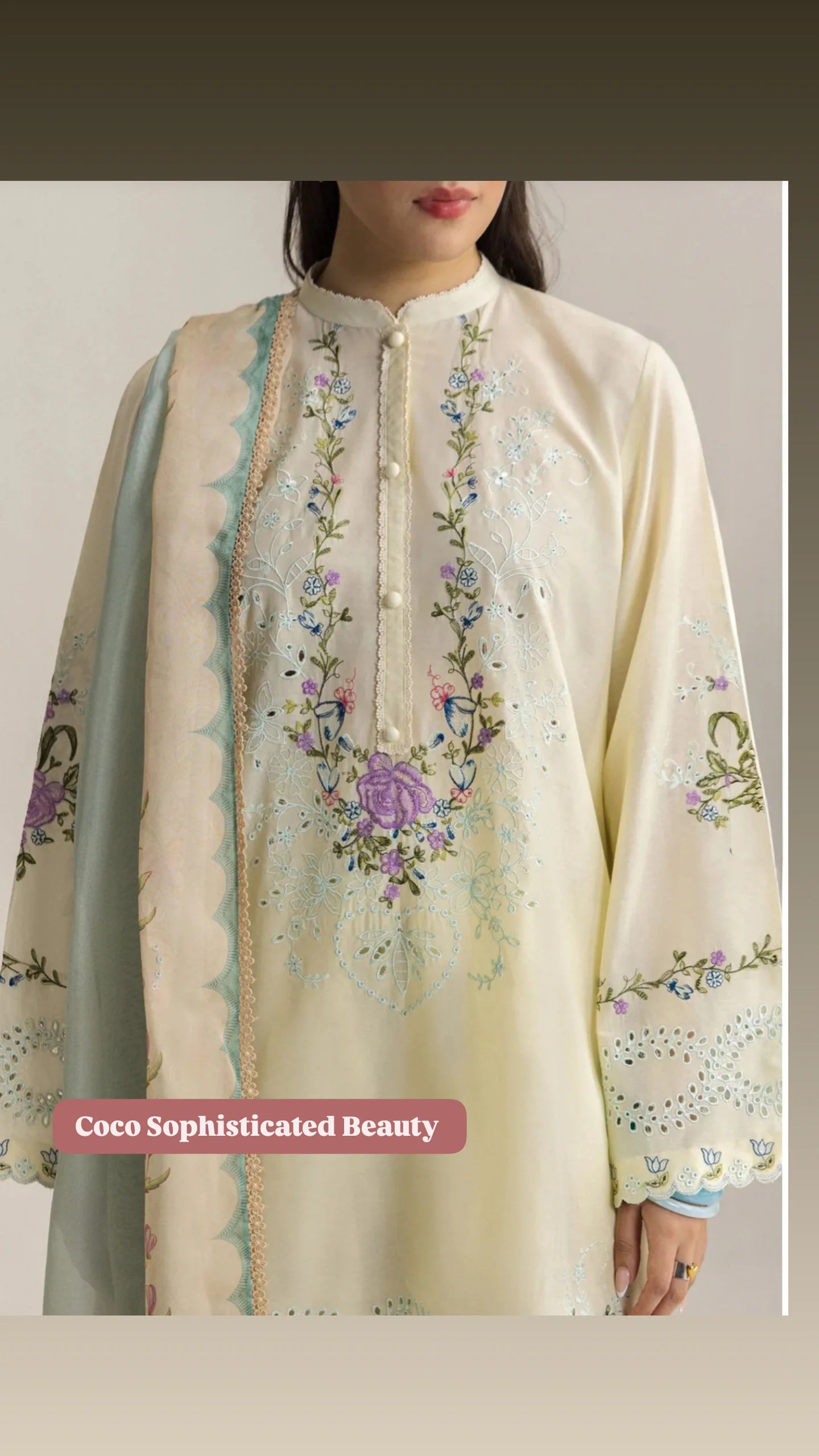 Zara Shahjahan Coco Lawn 26/Vol 2/Kian-8A/Silk Dupatta