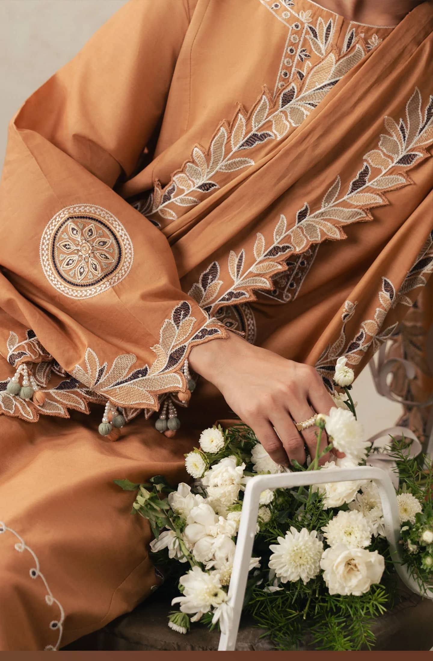 Cross Stitch Monsoon Edit 26/Amber Dune/Embroideried Dupatta