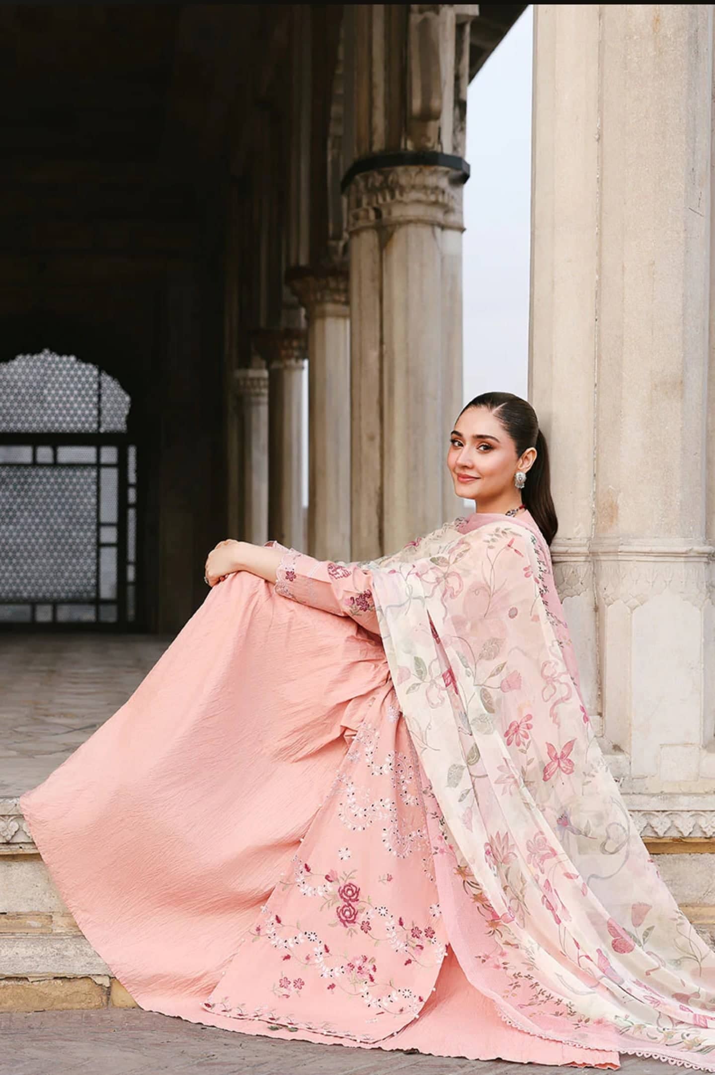 Cross Stitch Eid Lawn 26/Dusky Rose/Pink