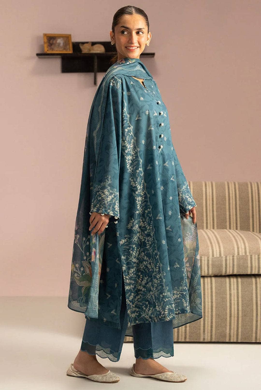 Restocked/Cross Stitch Daily Lawn 25/Vol 2/Teal Dust