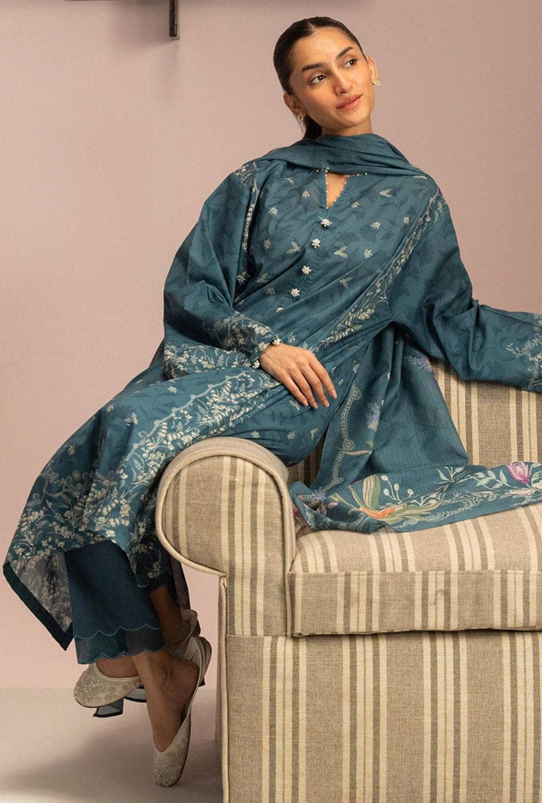 Restocked/Cross Stitch Daily Lawn 25/Vol 2/Teal Dust