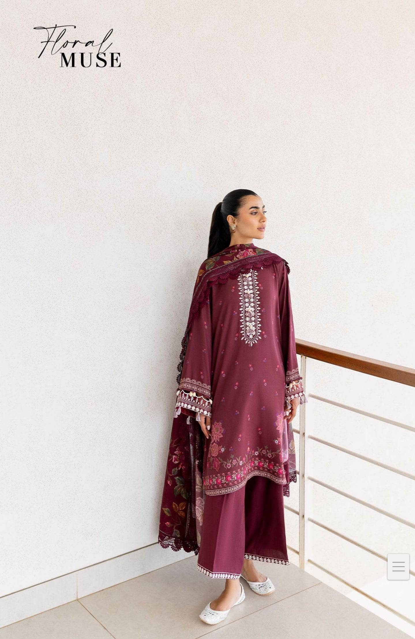 Cross Stitch Luxury Winter Collection Cross Stitch Cotton Satin 25/Floral Muse