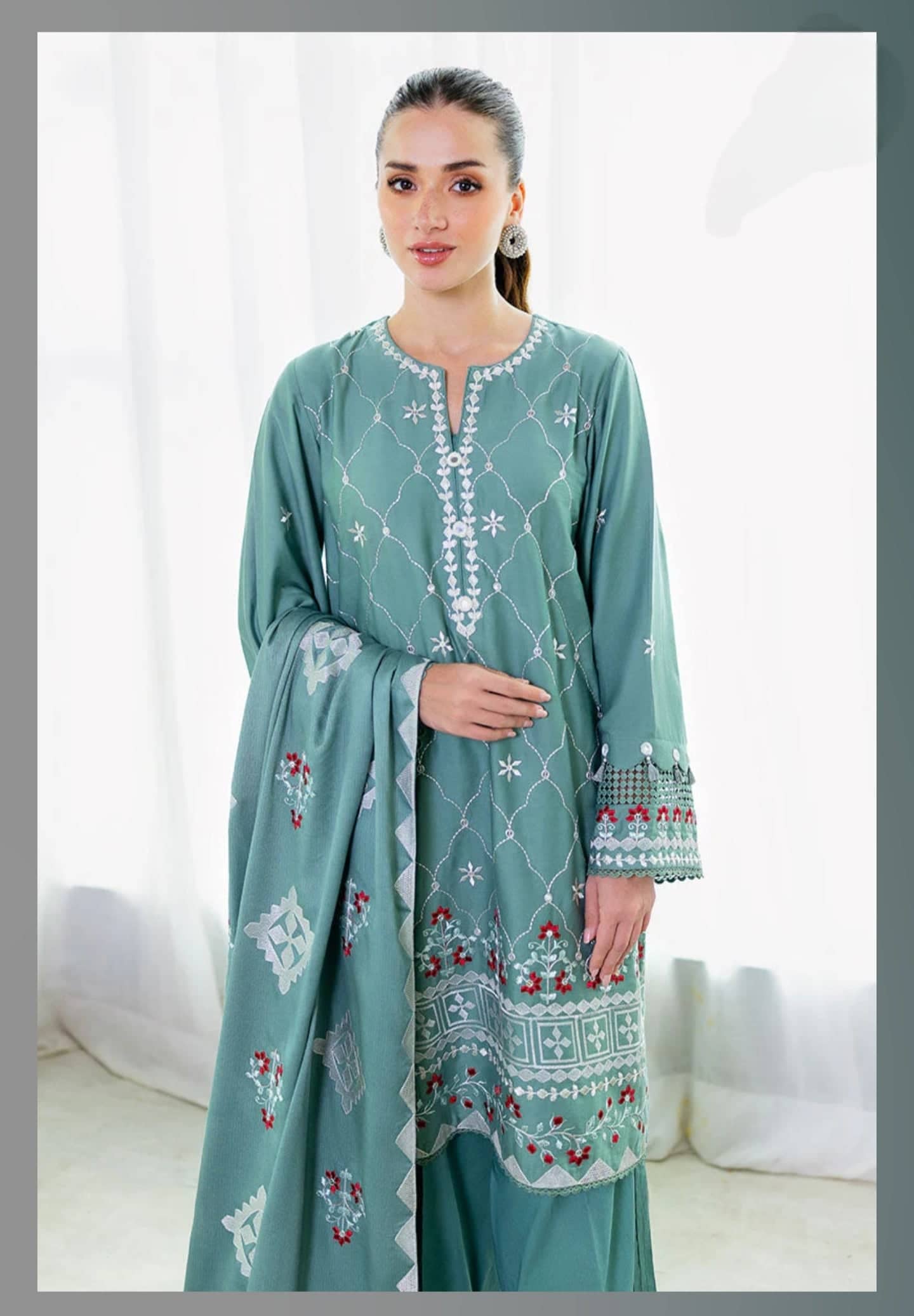 Cross Stitch Cotton Satin 25/Sage Bloom/Sea Green