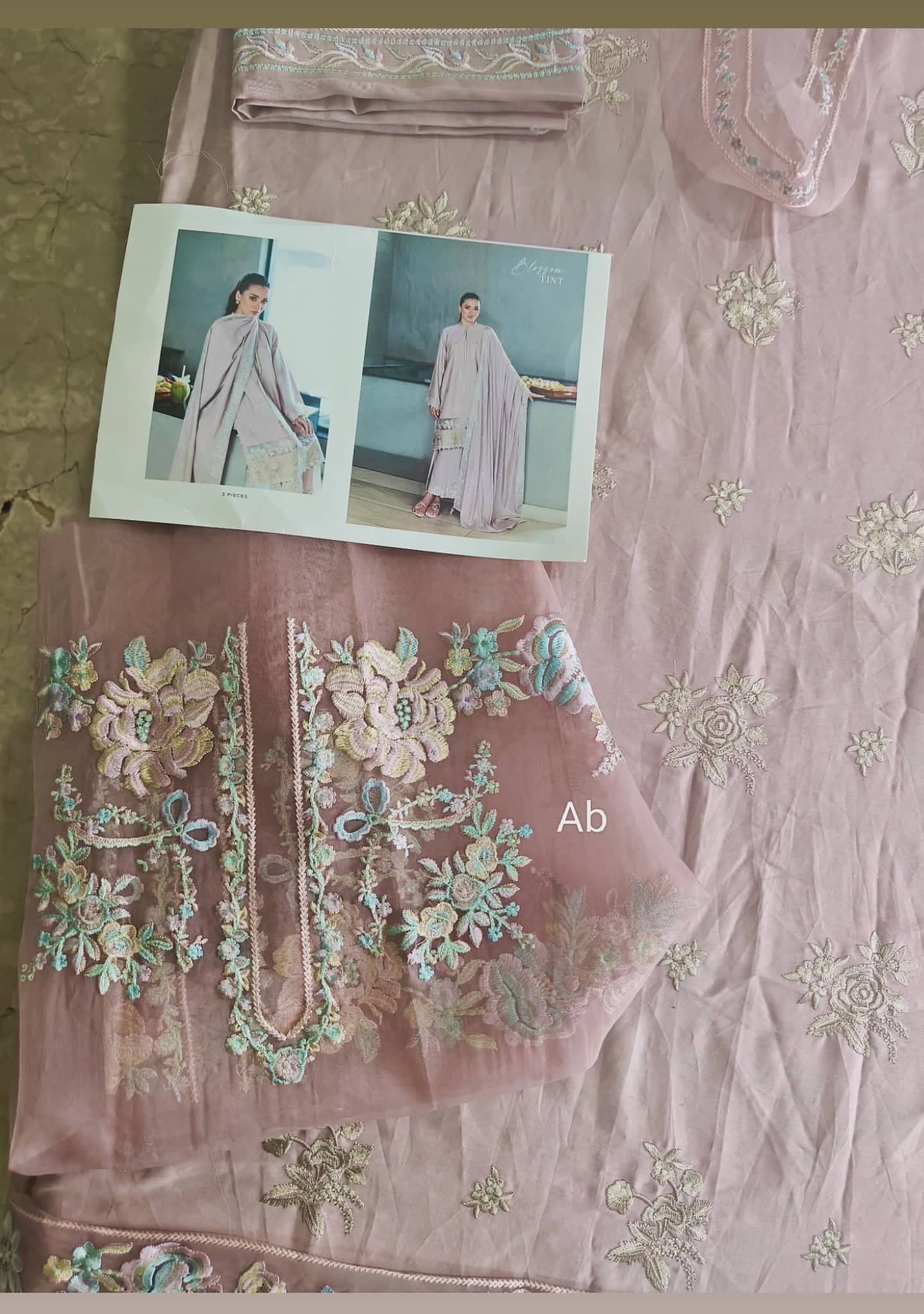 Open Pic/Cross Stitch Cotton Satin 25/Blossom Tint/Pink/