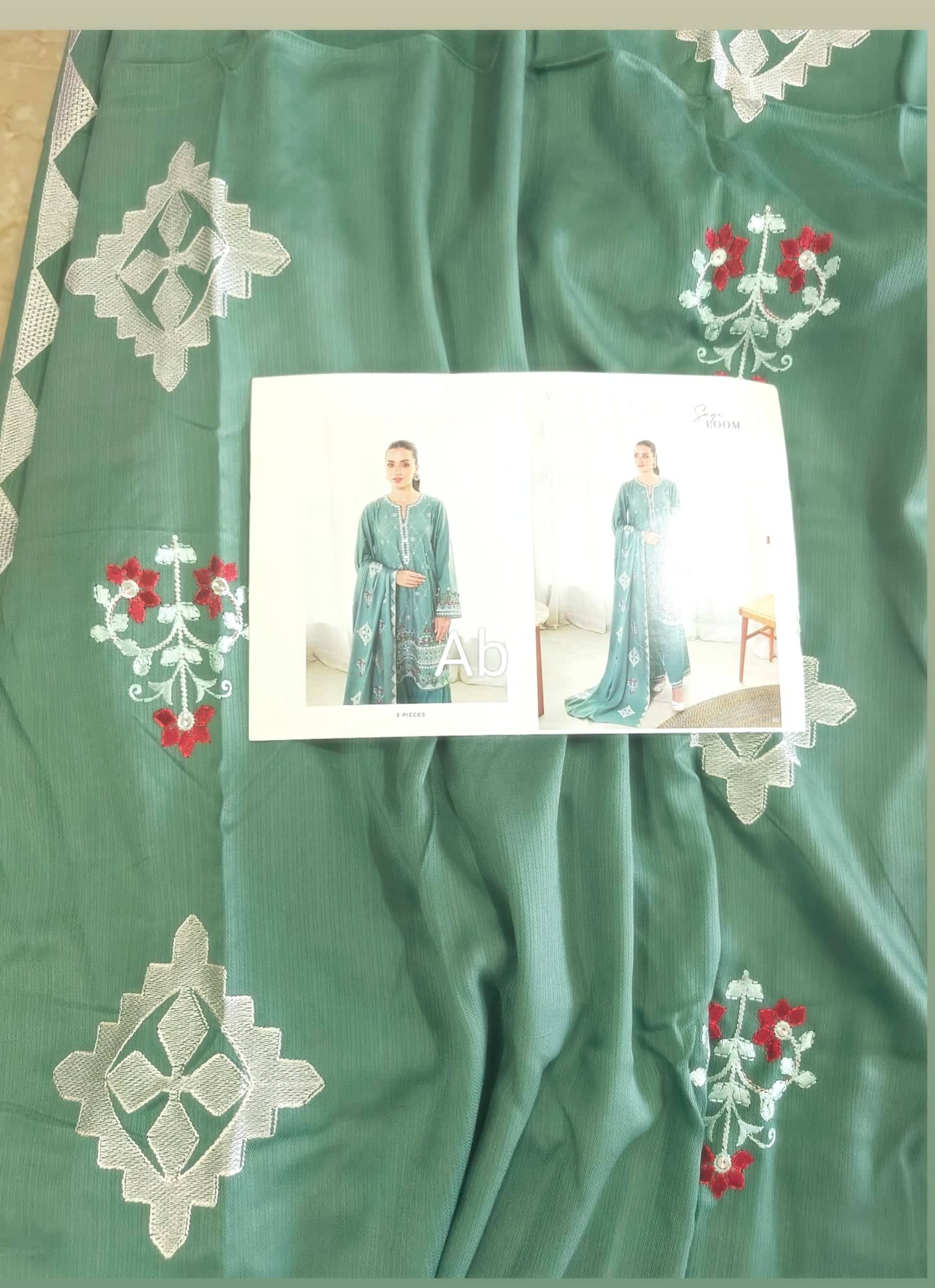 Cross Stitch open pics Open Pic/Cross Stitch Cotton Satin 25/Sage Bloom