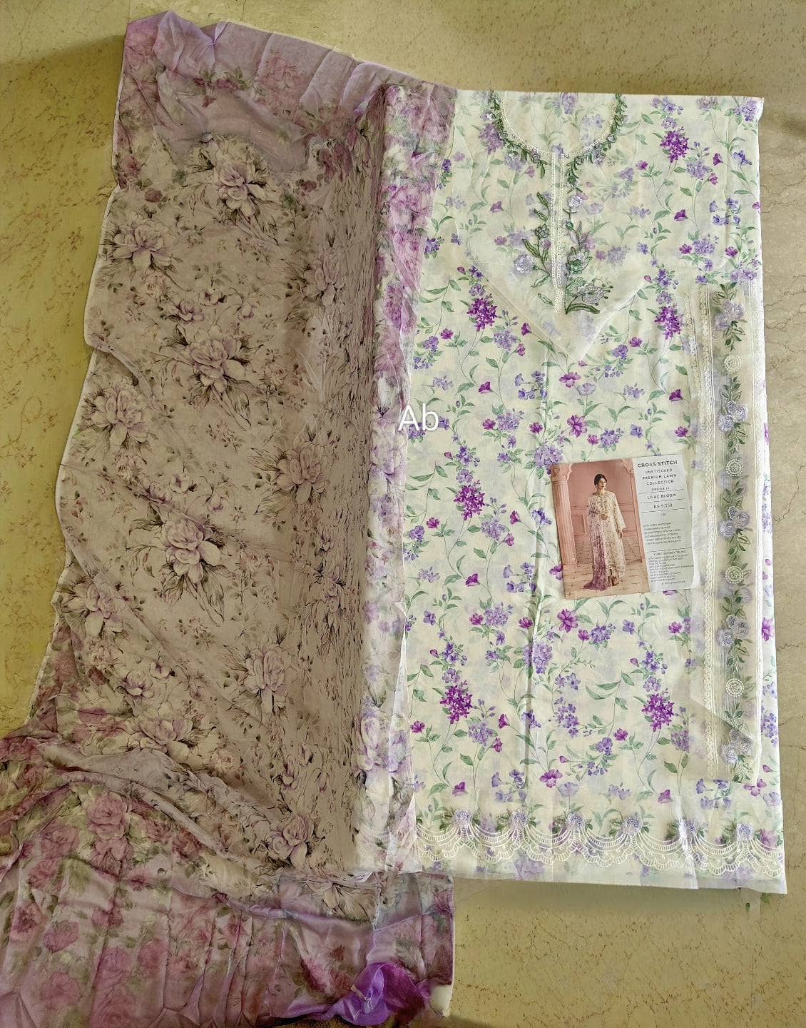 Open Pic/Cross Stitch Premium Lawn 25/Lilac Bloom