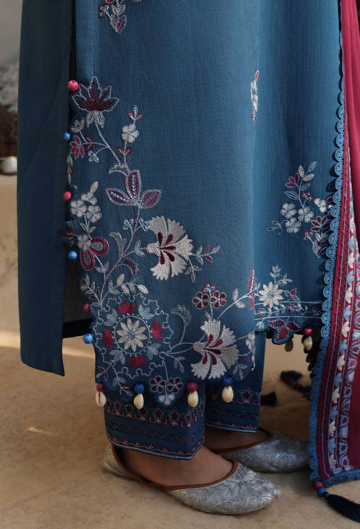 Cross Stitch Winter 26/OCEAN REVERIE-3PC KHADDAR SUIT/
