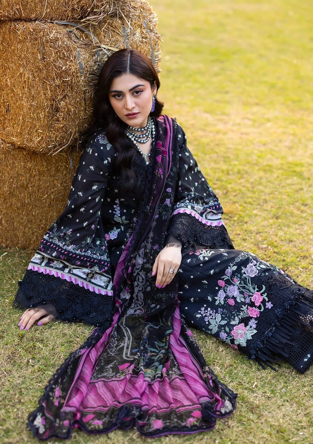 Elaf Chikankari 26/ERC-7A ARZO/Chiffon Dupatta