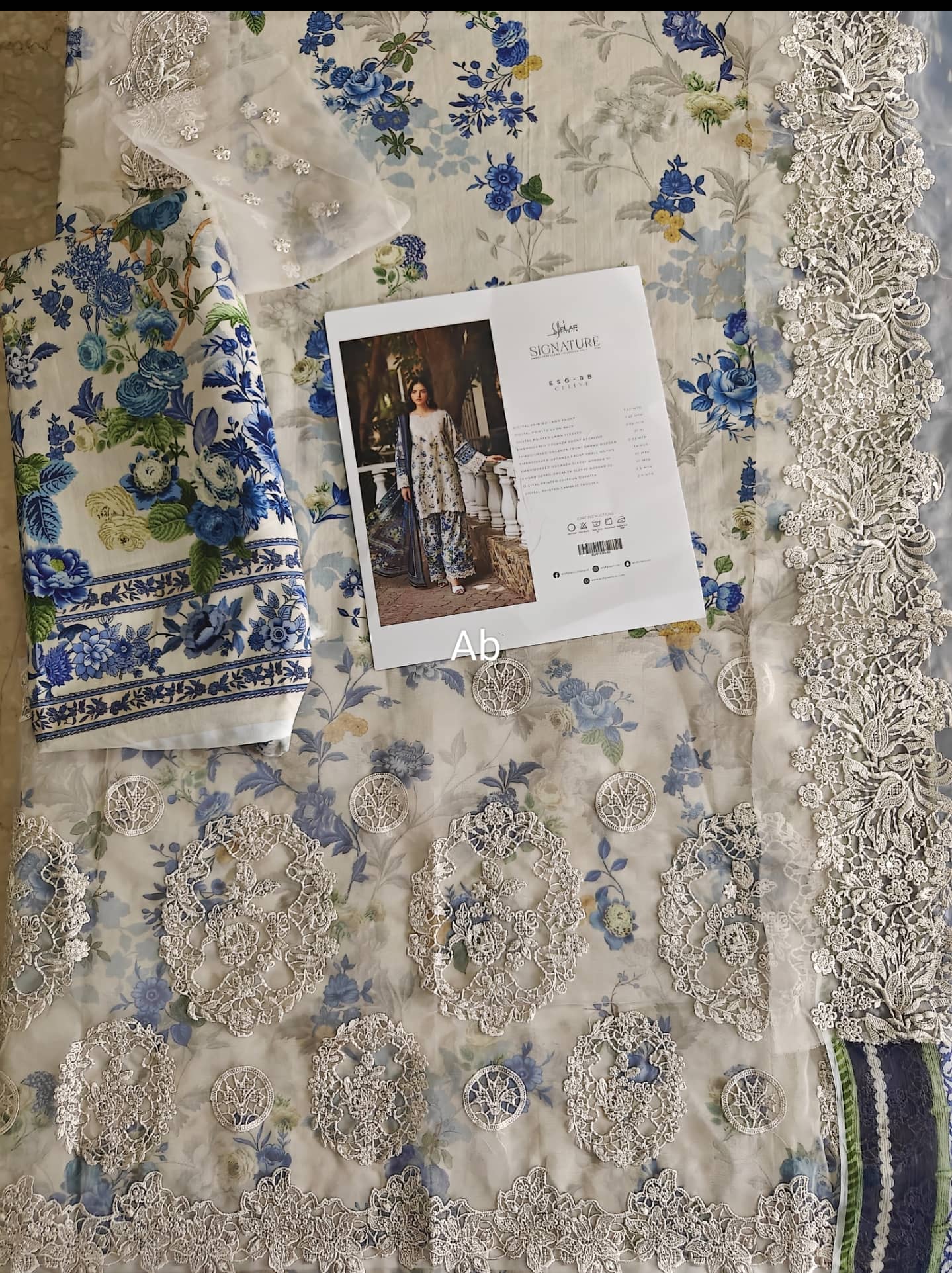 Hot🔥Seller/Open Pic/Elaf Signature Lawn/Vol 2/8B-Celine