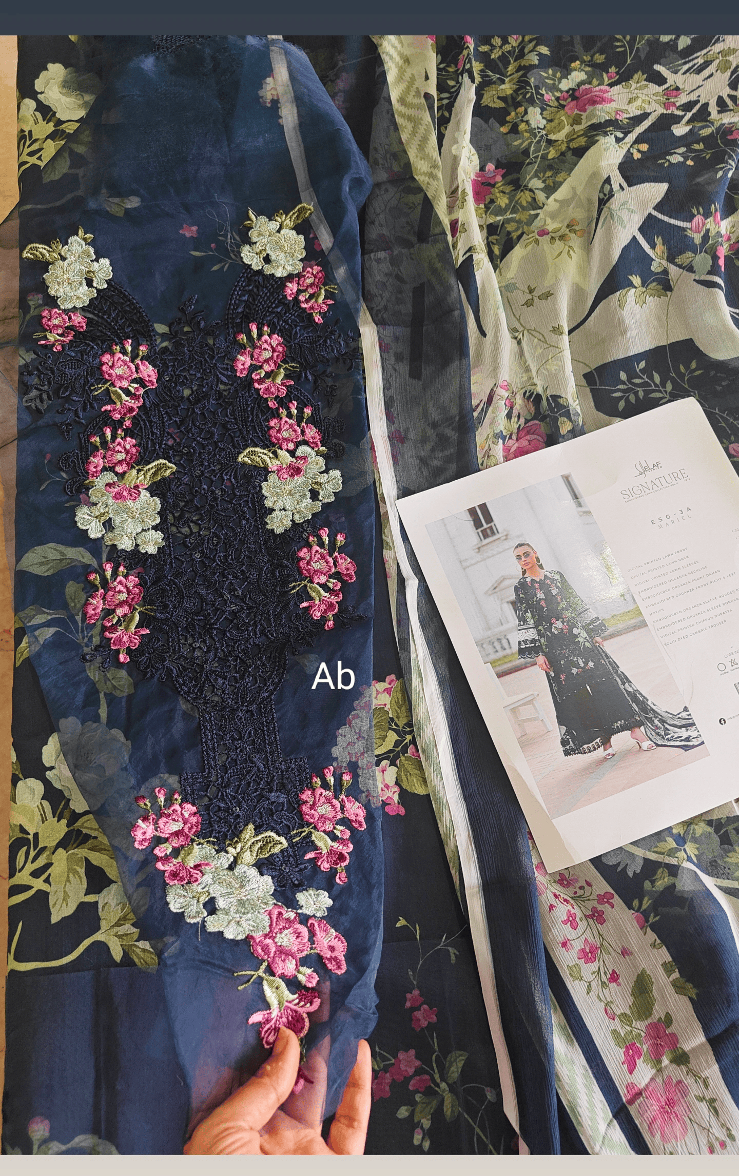 Hot🔥Seller/Open Pic/Elaf Signature Lawn/Vol 2/ESG-3A MARIEL