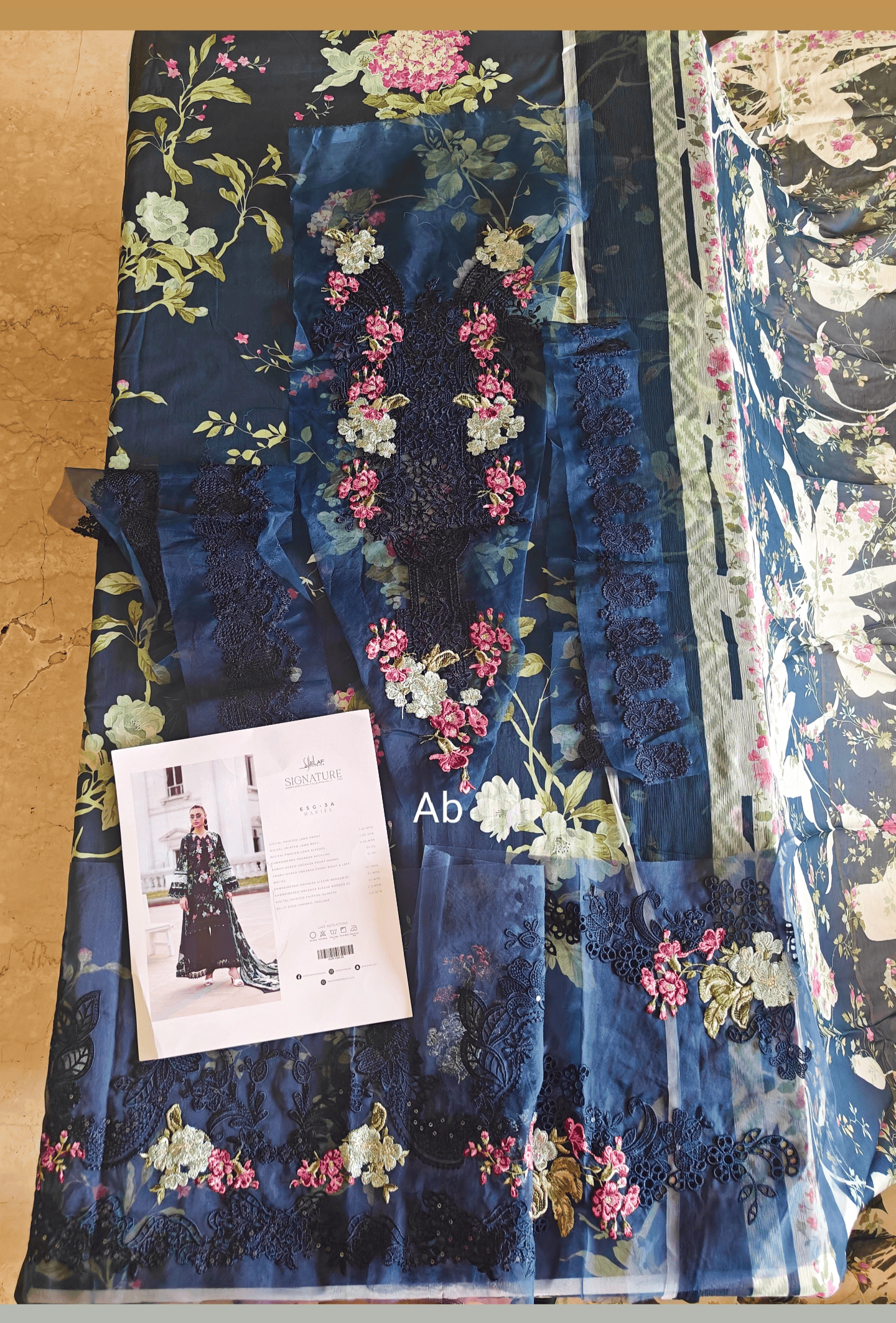 Hot🔥Seller/Open Pic/Elaf Signature Lawn/Vol 2/ESG-3A MARIEL