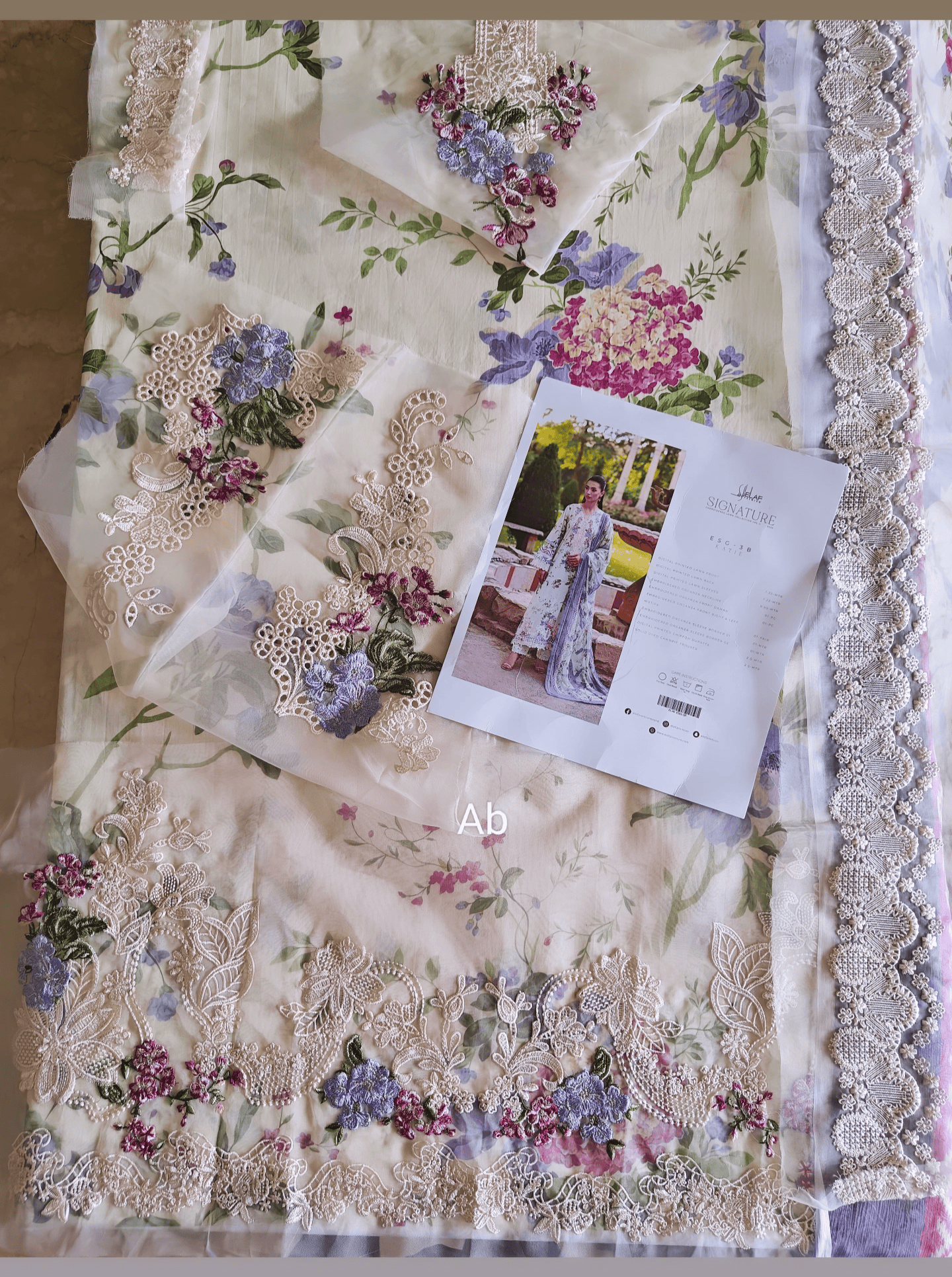 Hot🔥Seller/Open Pic/Elaf Signature Lawn/Vol 2/ESG-3B KATIE