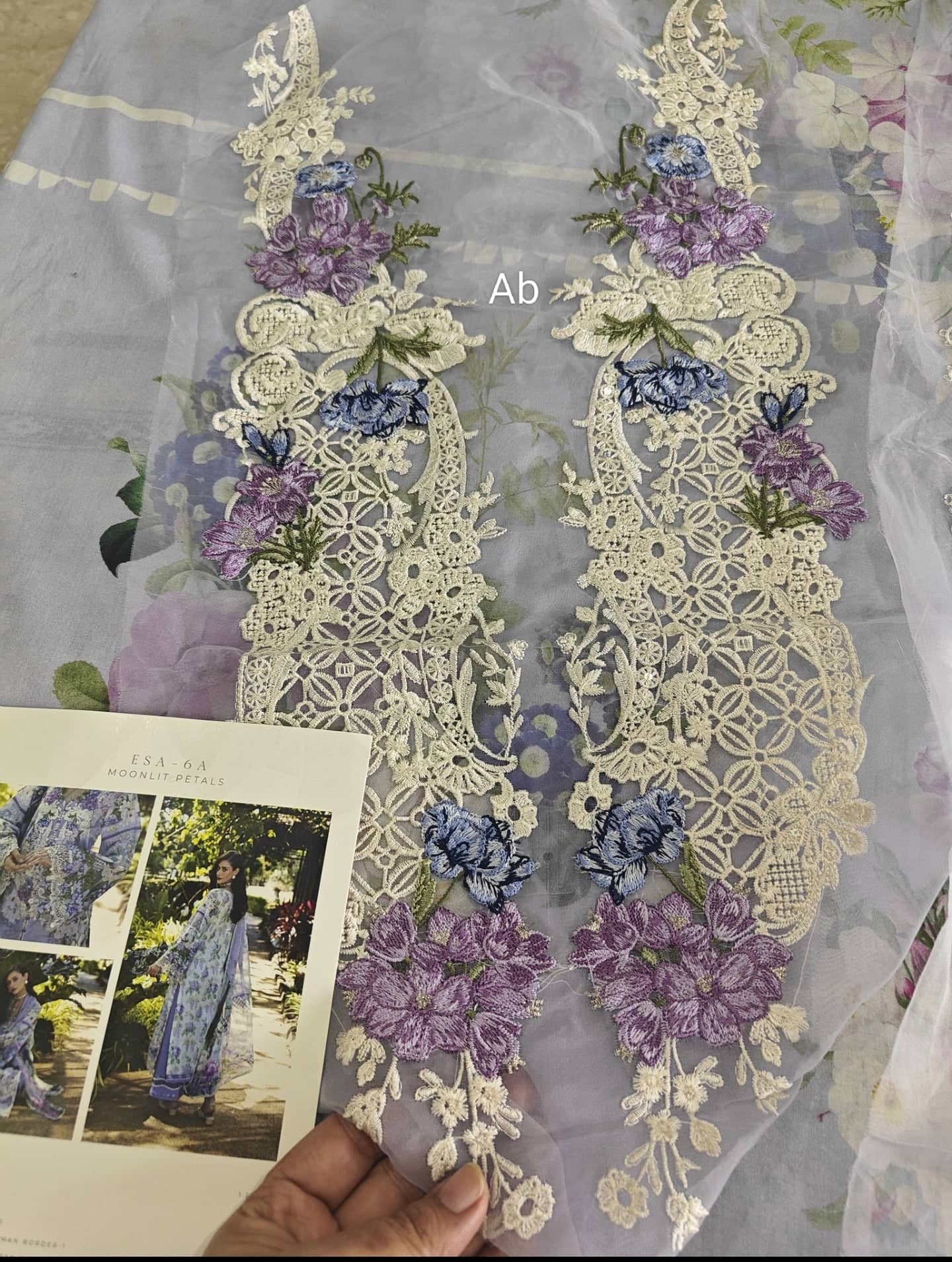 Open Pic/Elaf Signature Lawn/ESA-6A/Moonlit Petals