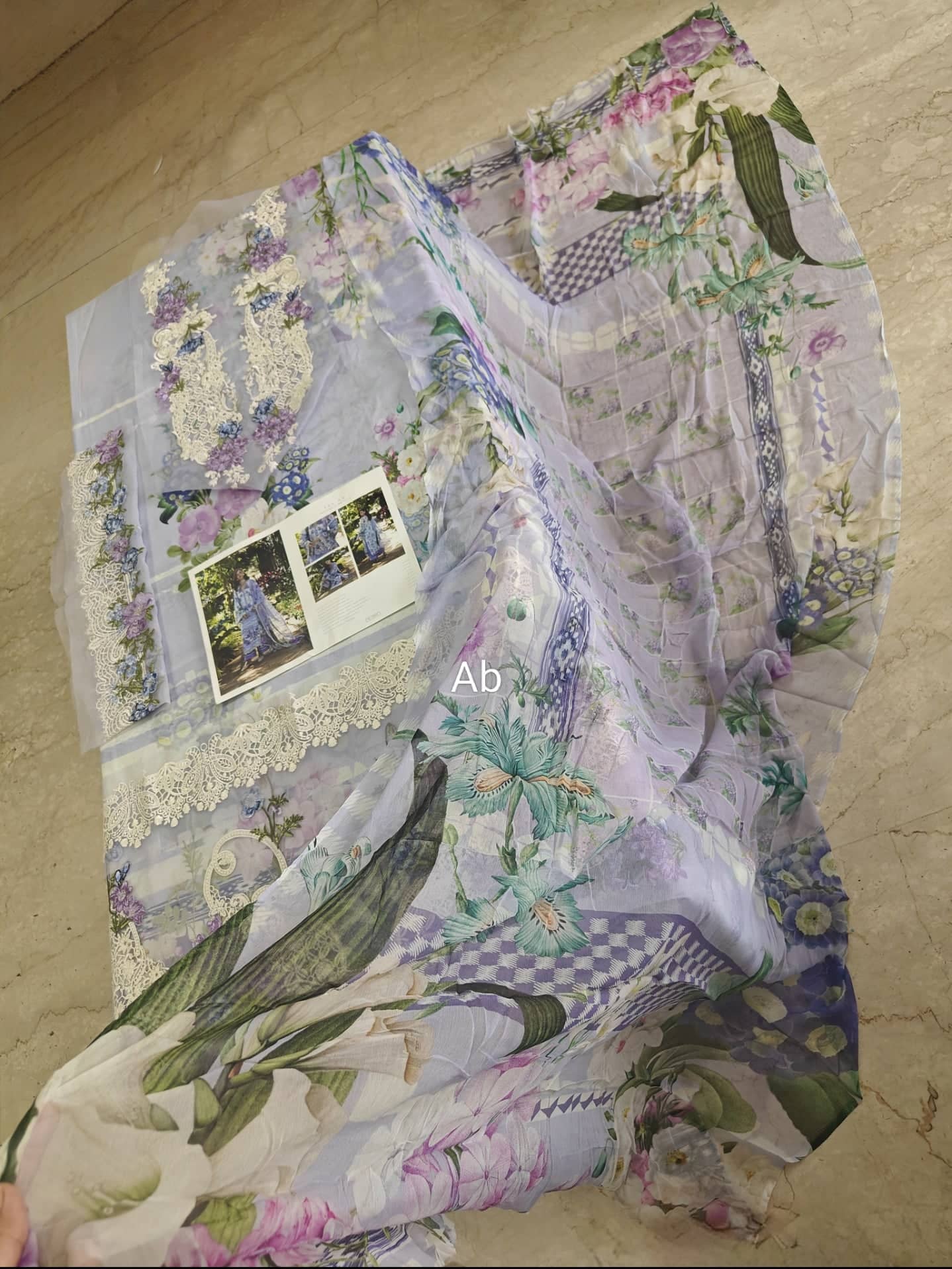 Open Pic/Elaf Signature Lawn/ESA-6A/Moonlit Petals