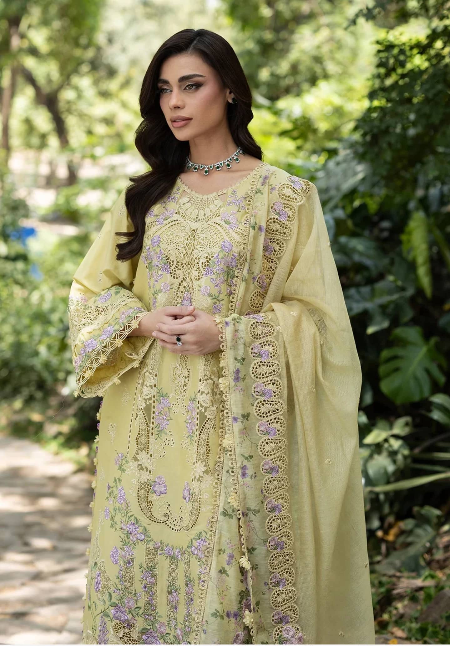 Elaf Premium Lawn 26/Vol 2/ELQ-7A BUTTER YELLOW