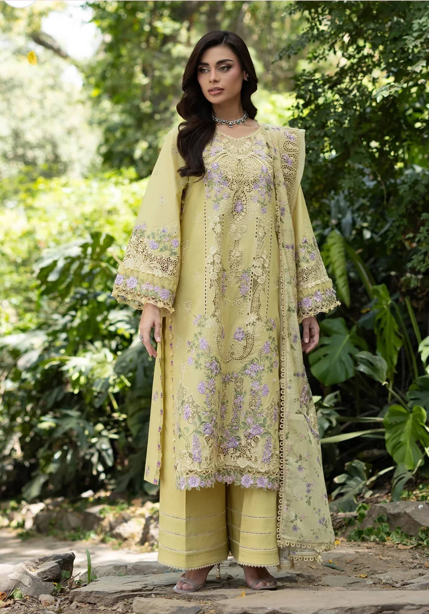 Elaf Premium Lawn 26/Vol 2/ELQ-7A BUTTER YELLOW