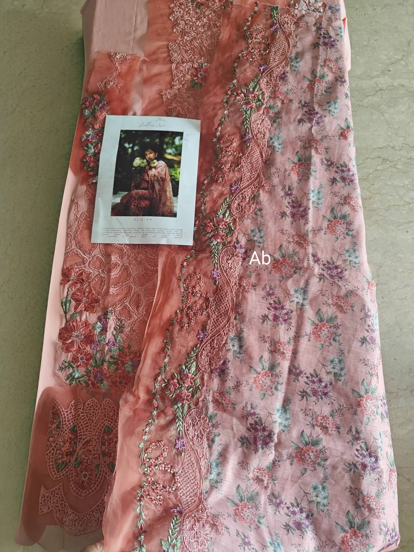 Open Pic/Elaf Premium Lawn 26/Vol 2/ELQ-5A ENDLESS LOVE