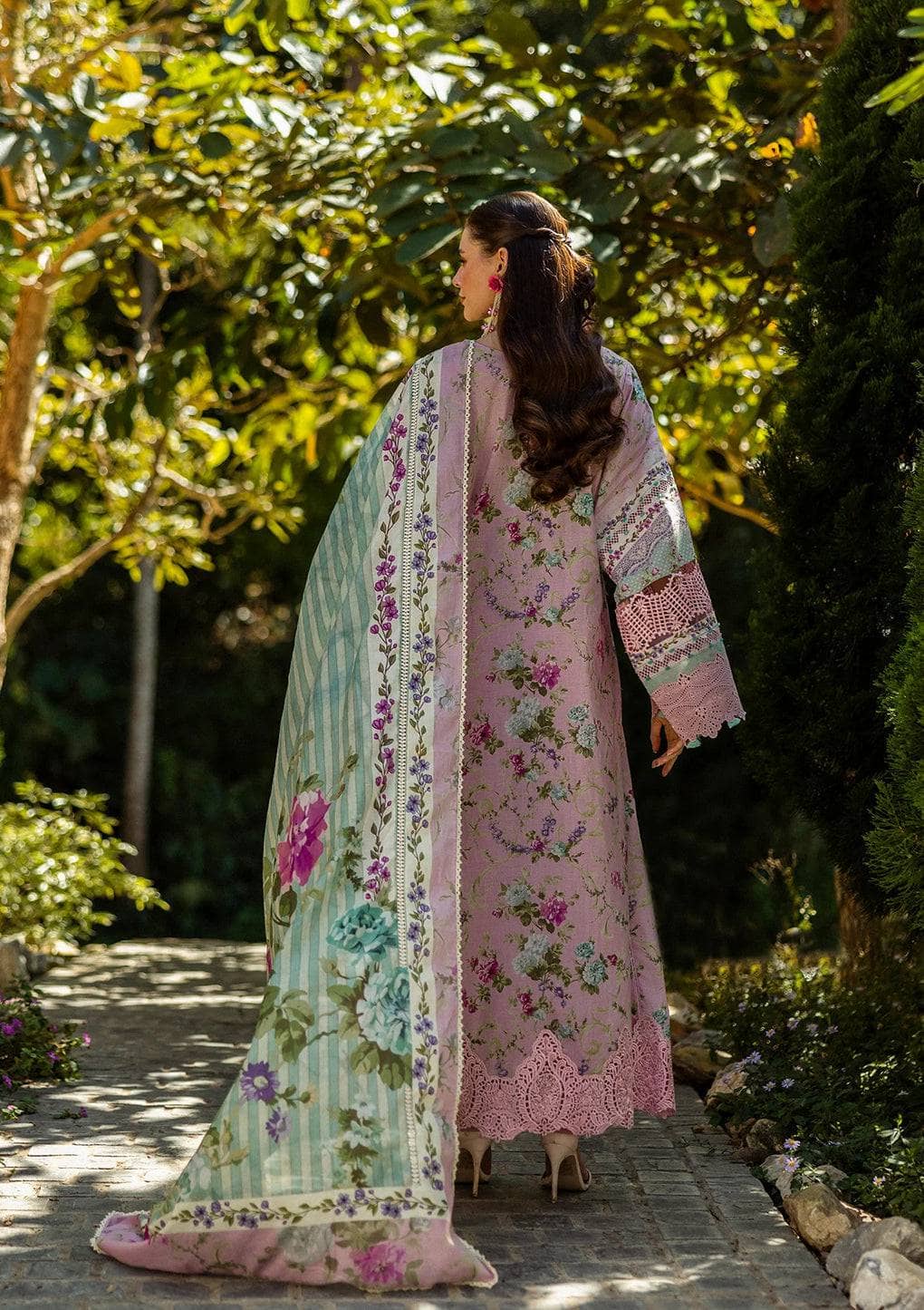 Elaf Chikankari/ELK-03B PRINCESS ROSE/Pink