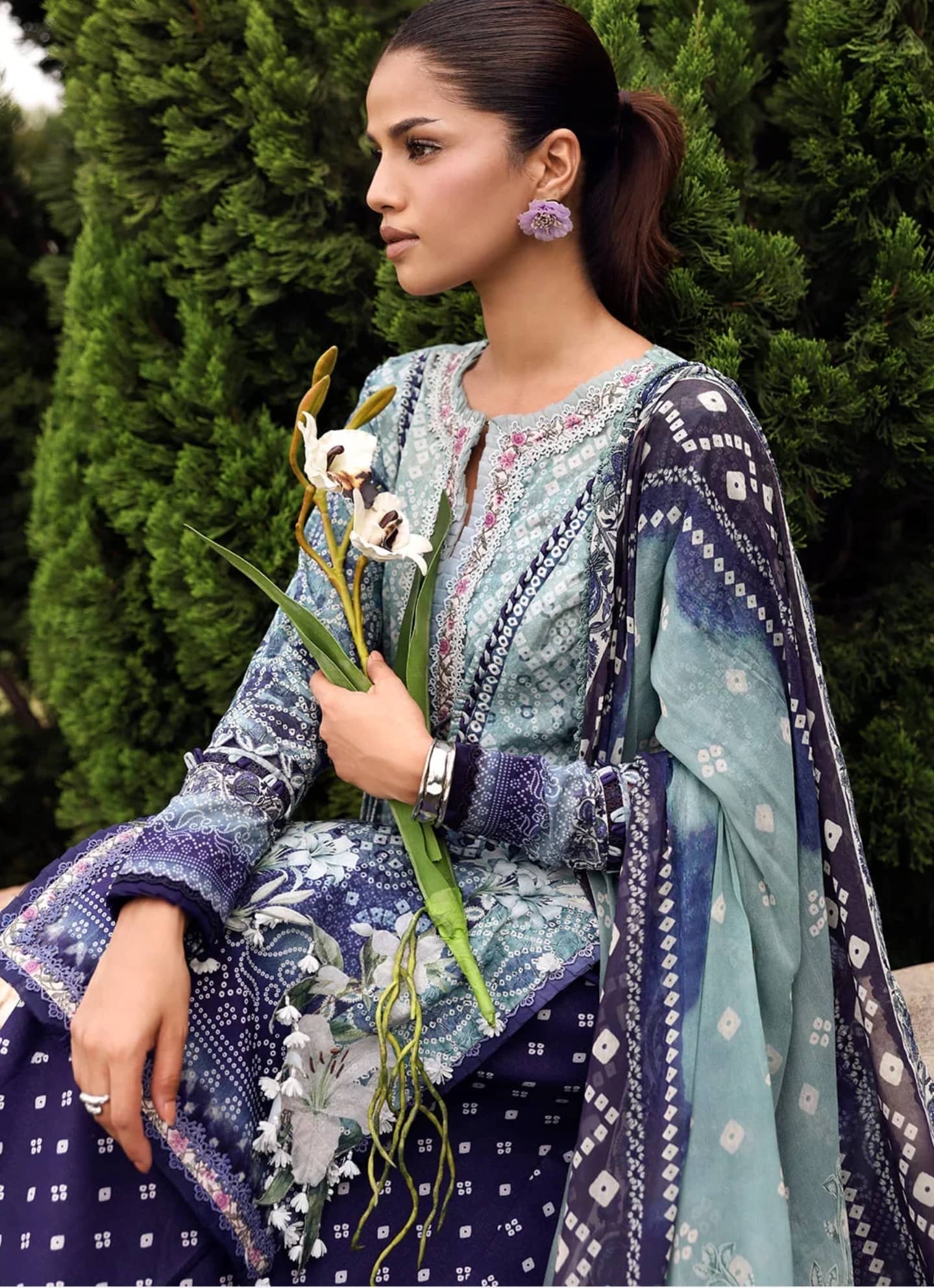 Elaf Belladore Prints Voil Dupatta/EPA-5A ÉCLAIR