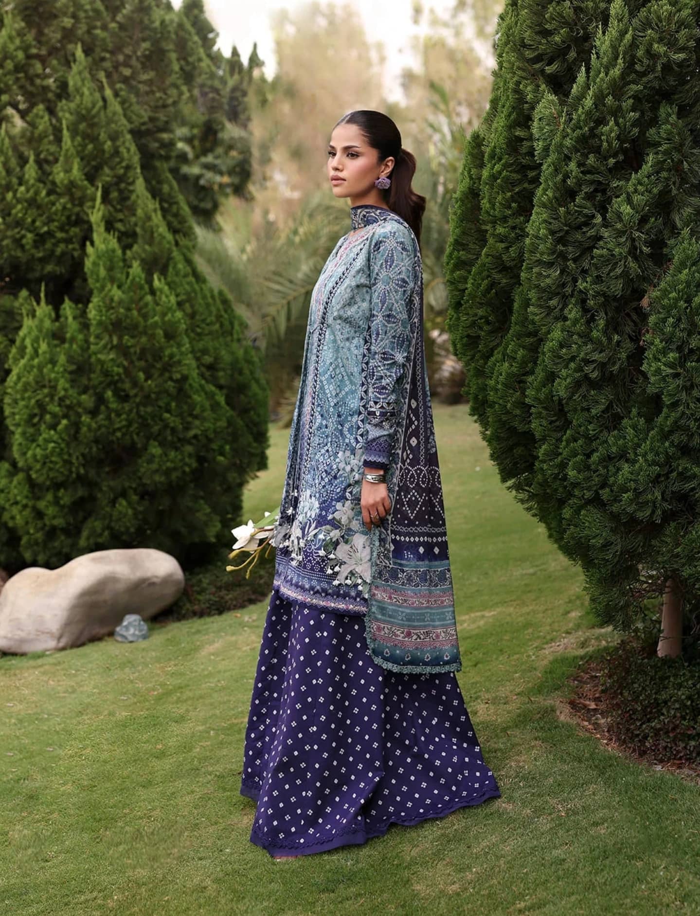 Elaf Belladore Prints Voil Dupatta/EPA-5A ÉCLAIR