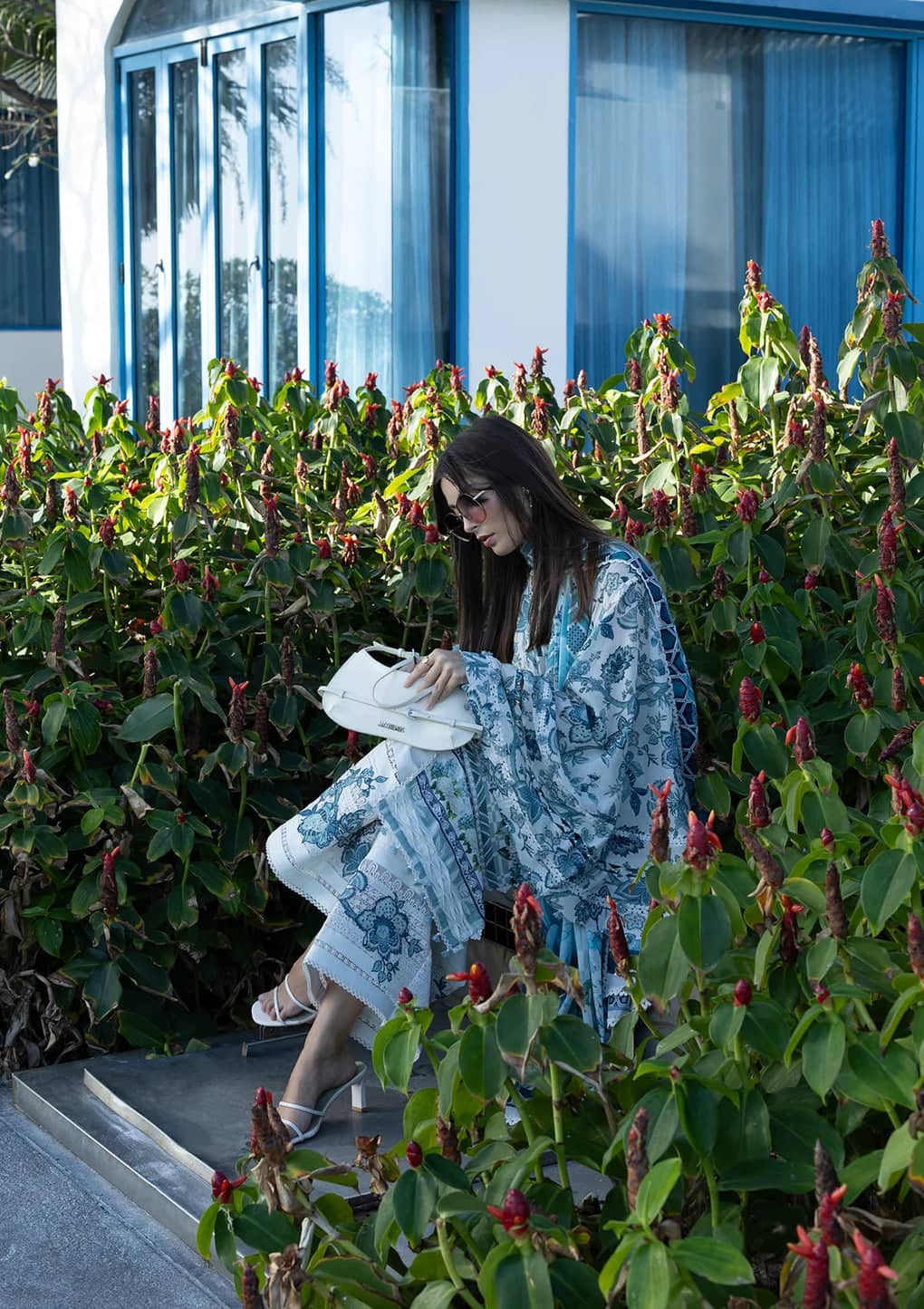 Elaf Santorini Prints Voil Dupatta/EPN-05 SURREAL