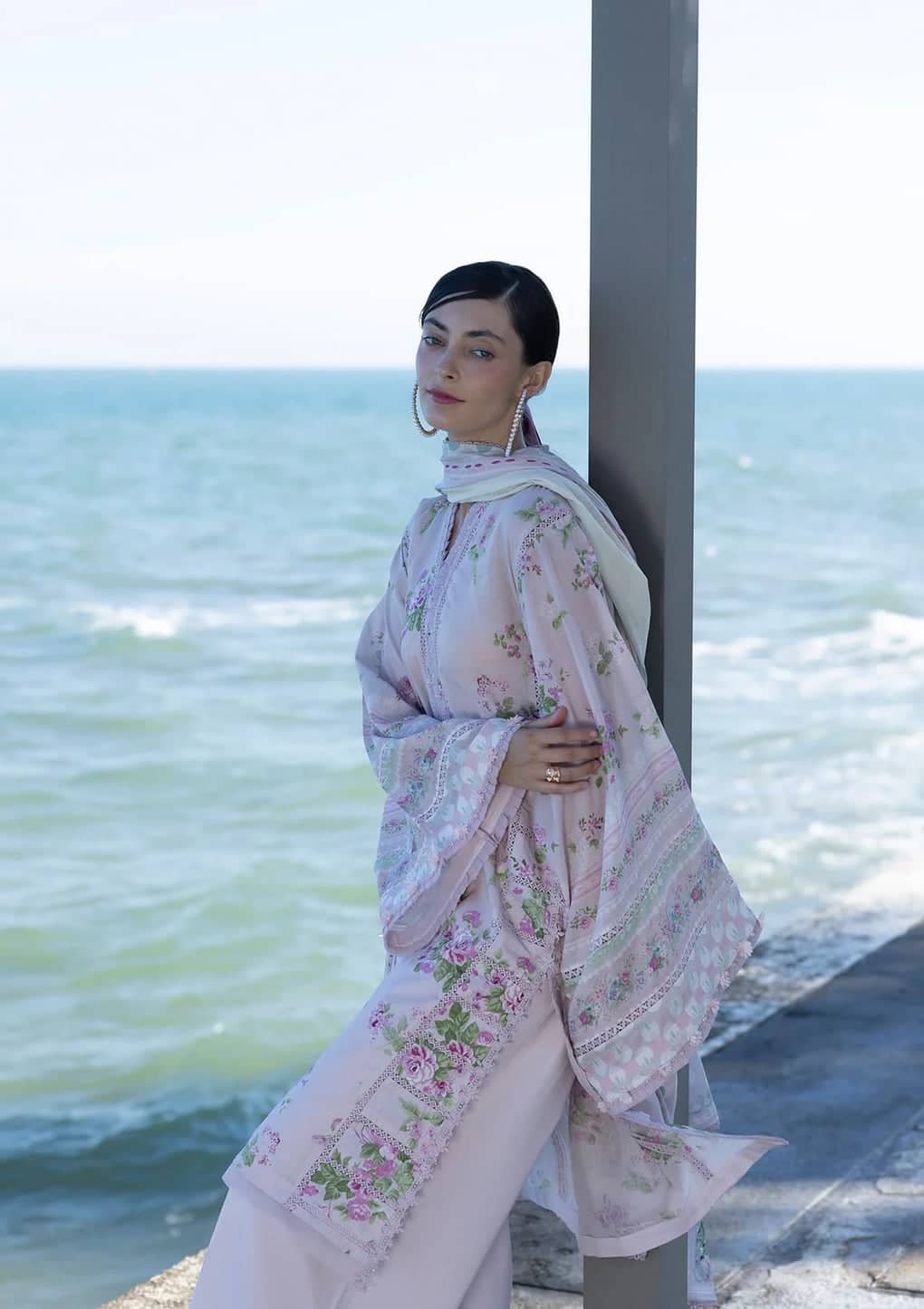 Elaf Santorini Prints Voil Dupatta/EPN-4B DOLL ME UP