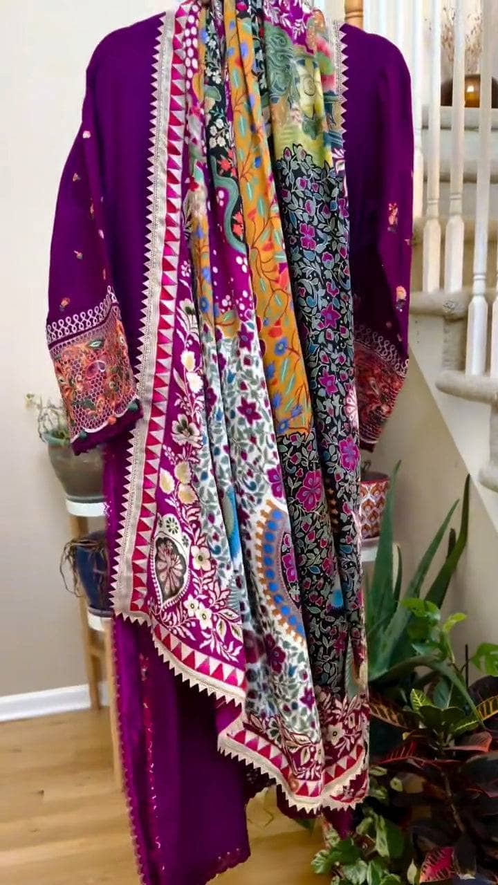 Stitched Look of Unstitched Elan Lawn/AALIA (Elan B)/Size - S M L XL