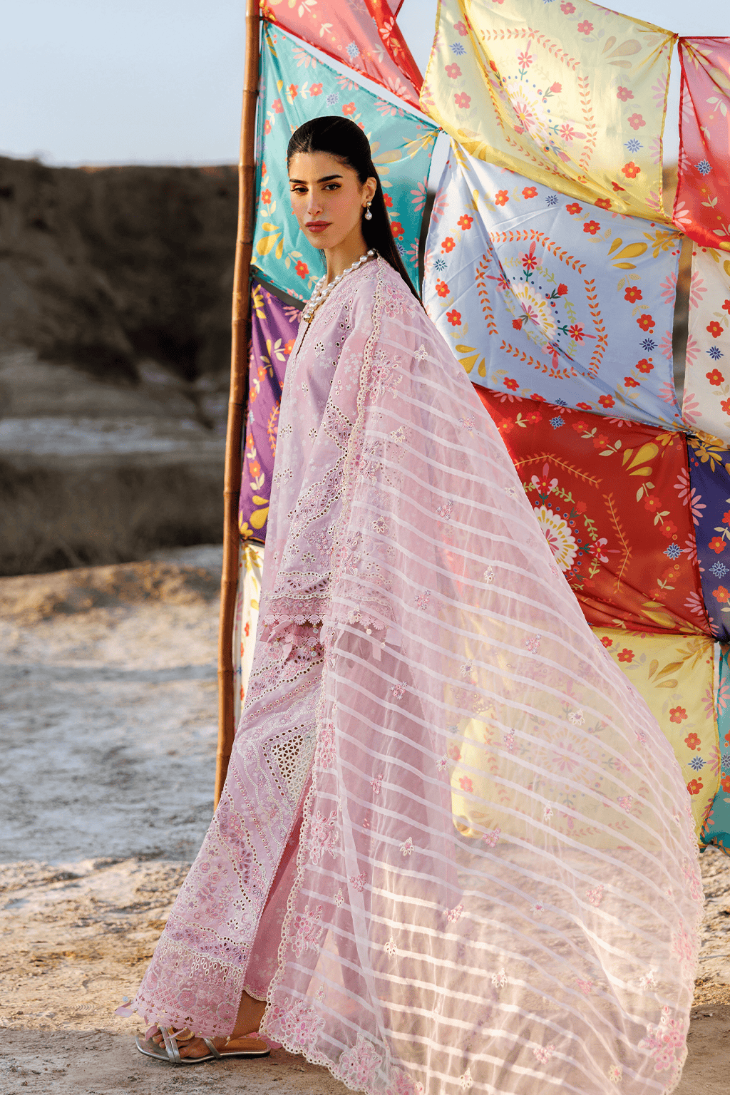 Emaan Adeel Sunlit Groove/Formal Lawn/Summer Sorbet
