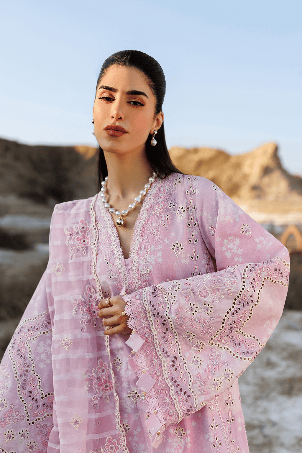 Emaan Adeel Sunlit Groove/Formal Lawn/Summer Sorbet