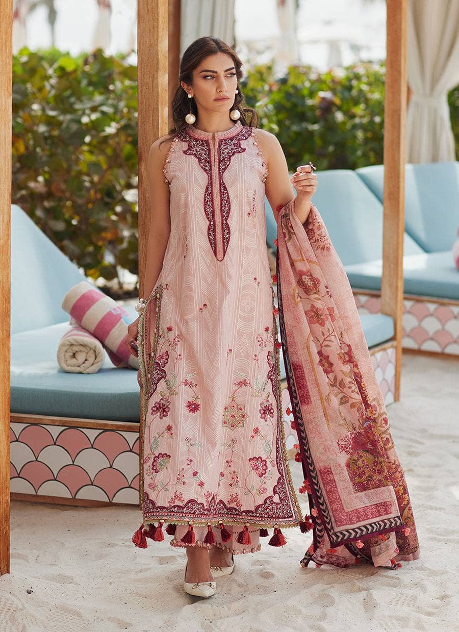 Farah Talib Aziz Lawn 25/Pricsilla Tea Pink