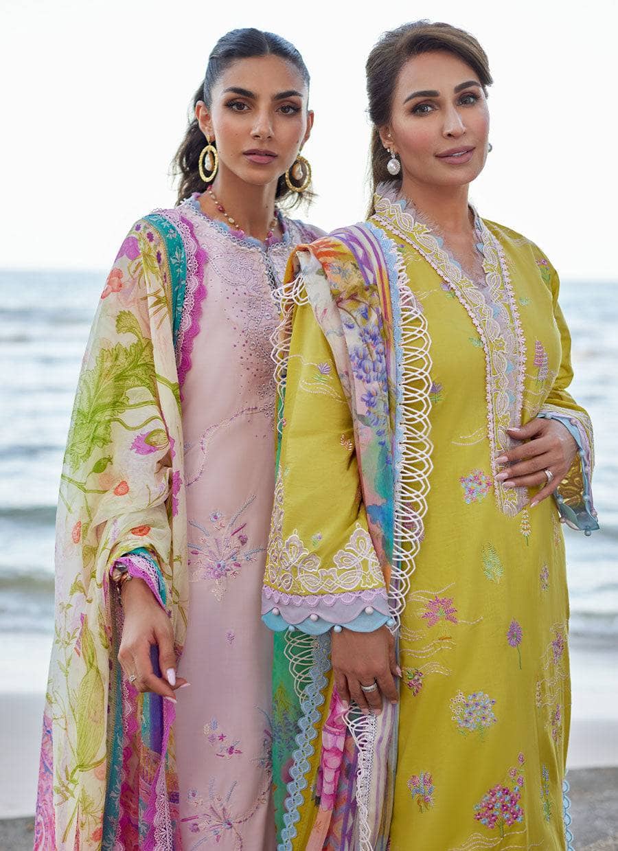 Farah Talib Aziz Lawn Pakistani Suits Restocked/Farah Talib Aziz Suay/KELAYA KIWI