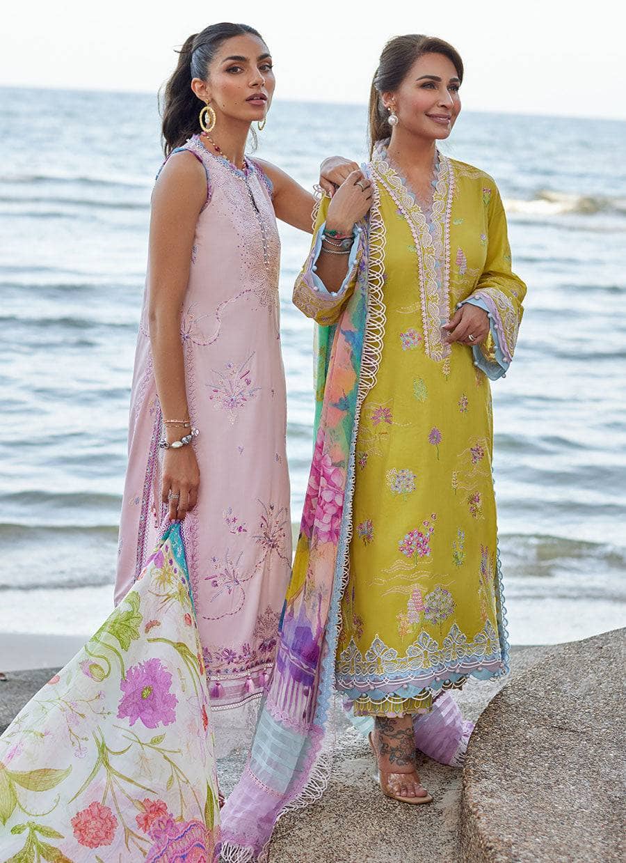 Farah Talib Aziz Lawn Pakistani Suits Restocked/Farah Talib Aziz Suay/KELAYA KIWI