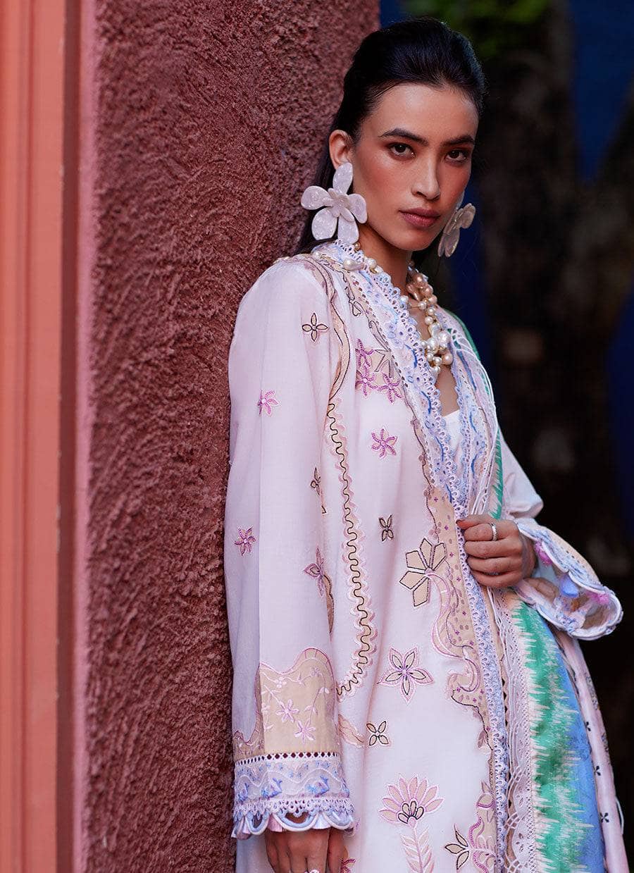 Farah Talib Aziz Lawn Pakistani Suits Restocked/Farah Talib Aziz Suay/Miwa Ivory