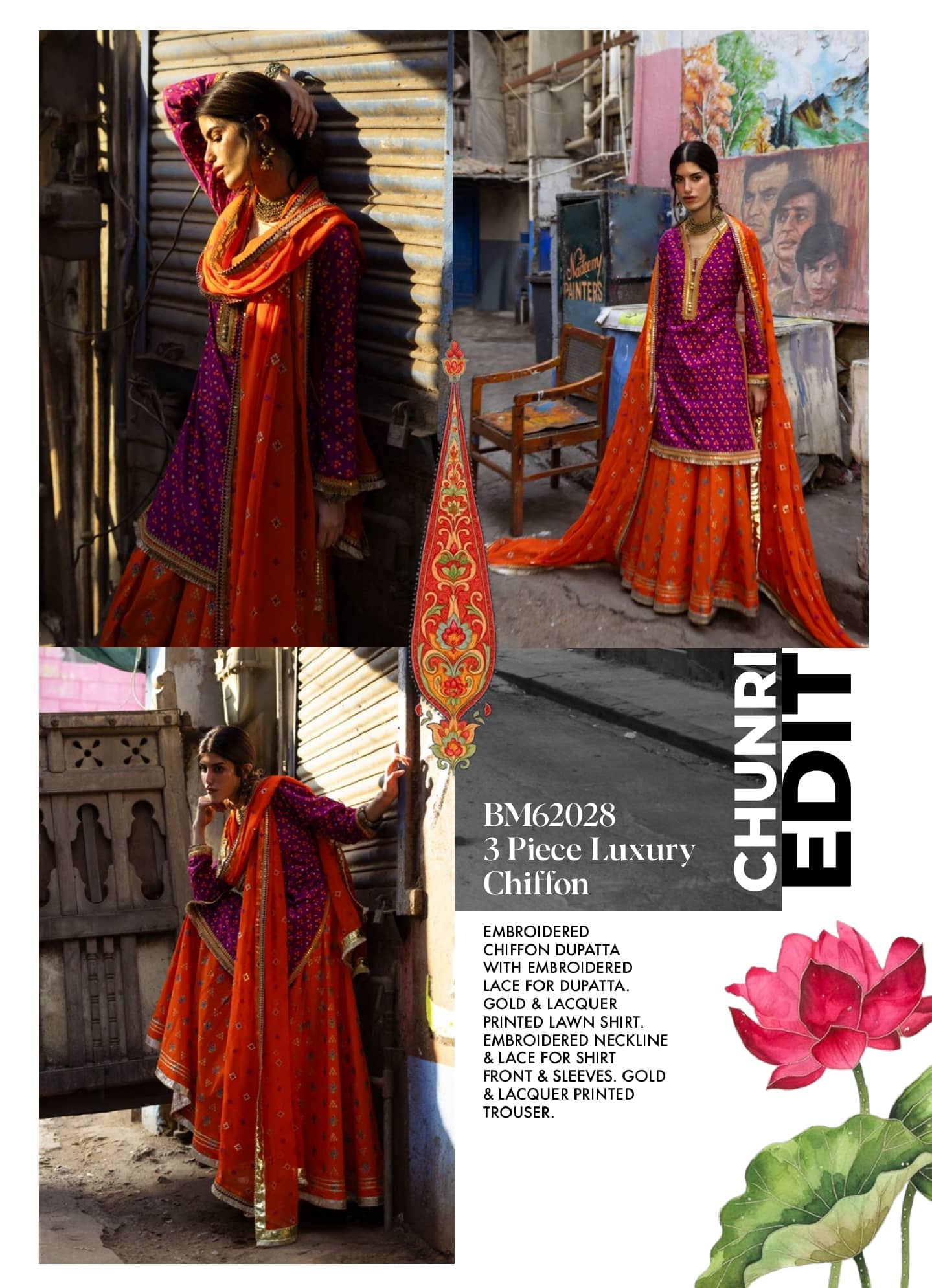 Gul Ahmed Chunari Lawn 26/BM 62028