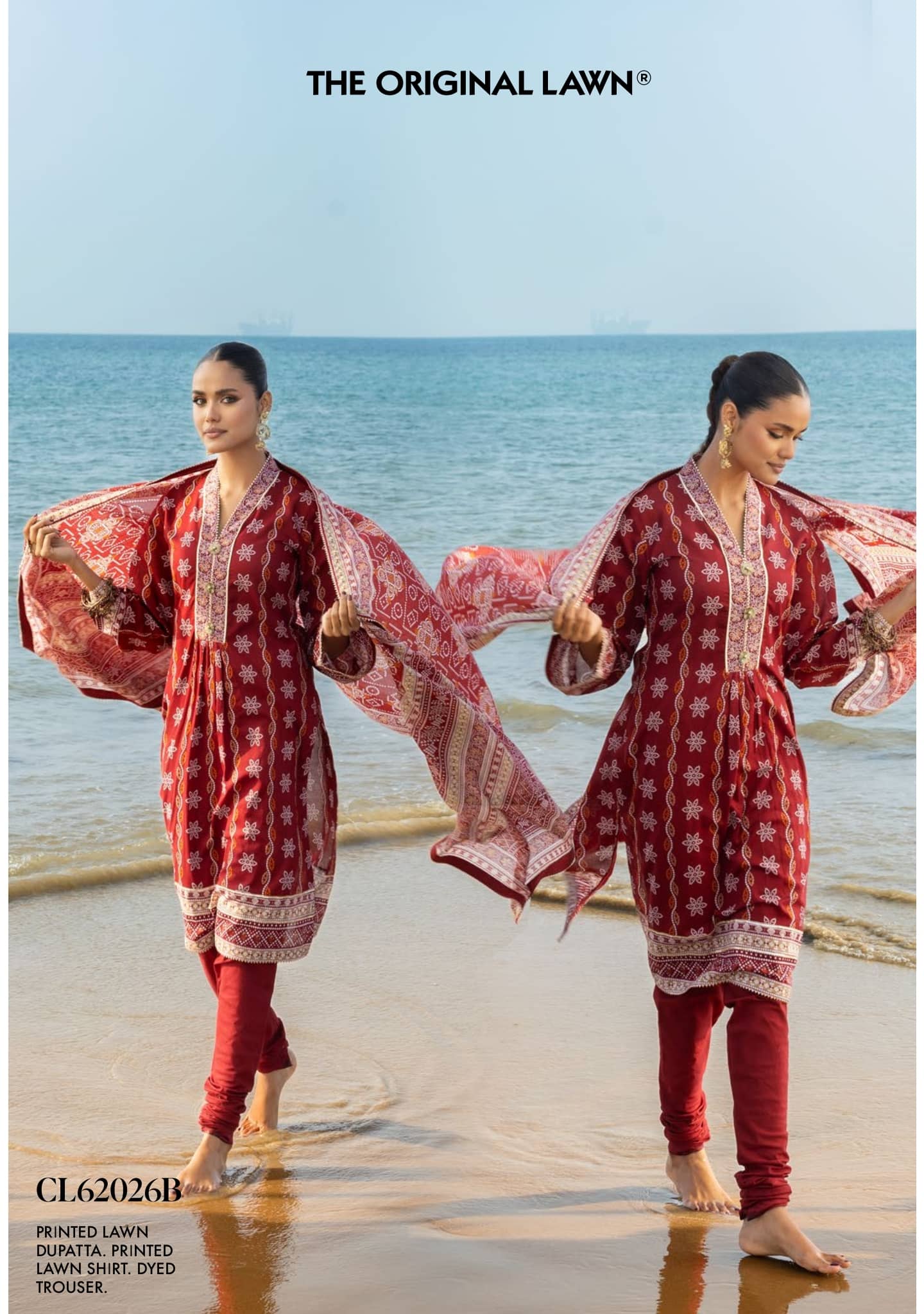 Gul Ahmed Chunari Lawn 26/CL 62026B