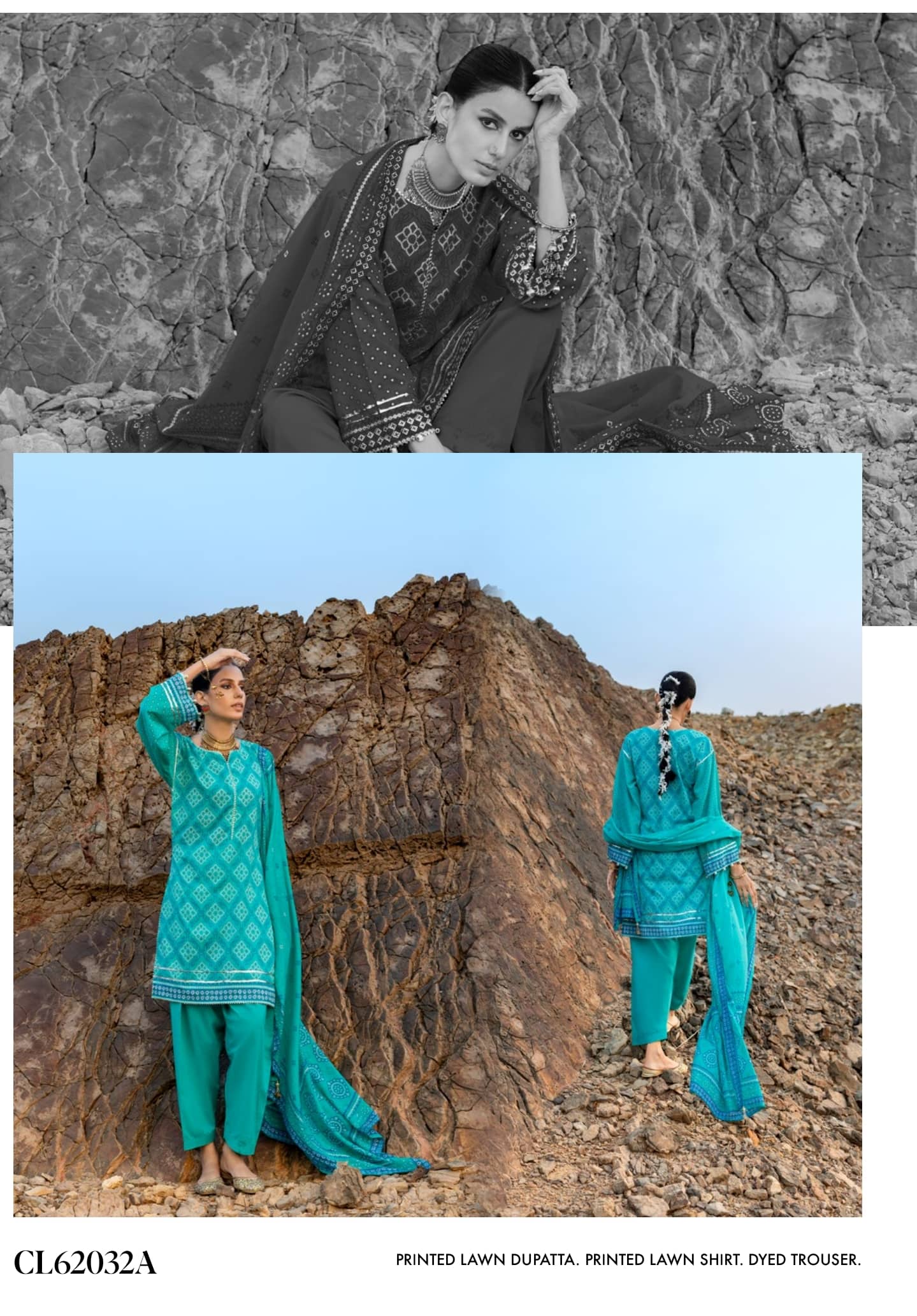 Gul Ahmed Chunari Lawn 26/Cl 62032A