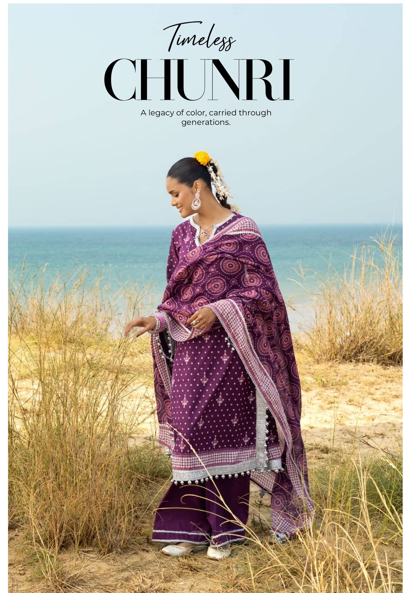 Gul Ahmed Chunari Lawn 26/Cl 62168A